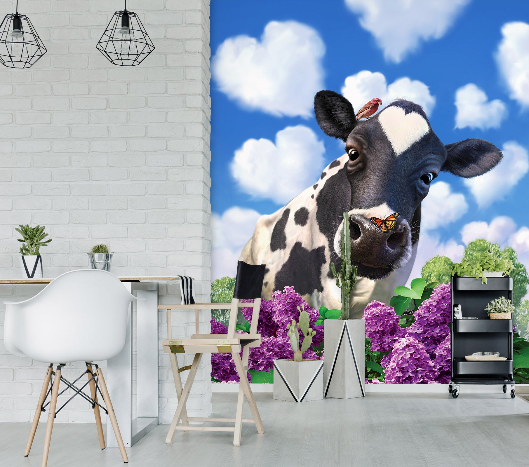 3D Cows 85038 Jerry LoFaro Wall Mural Wall Murals