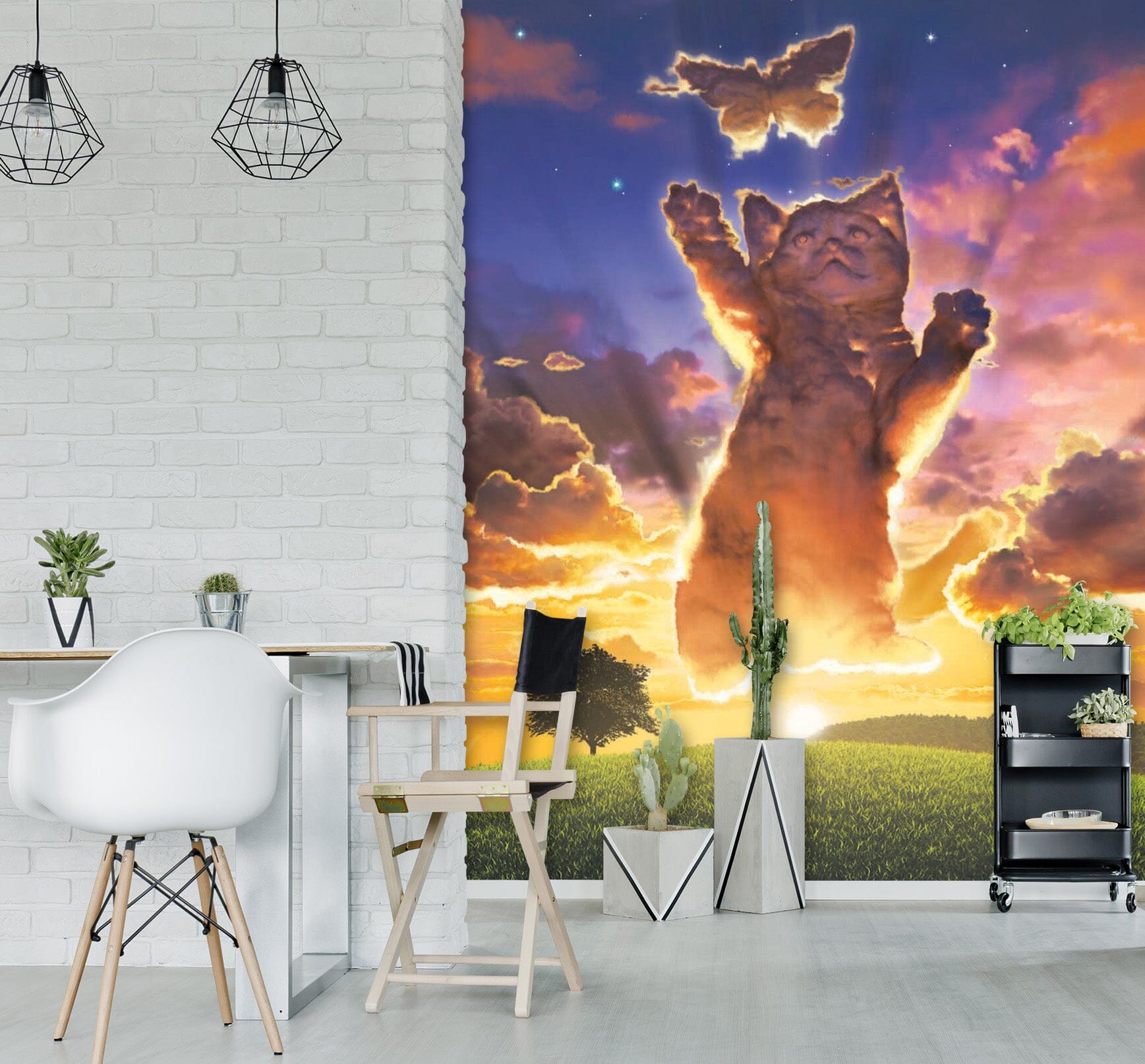 3D Happy Cat 1423 Wall Murals Exclusive Designer Vincent Wallpaper AJ Wallpaper 2 