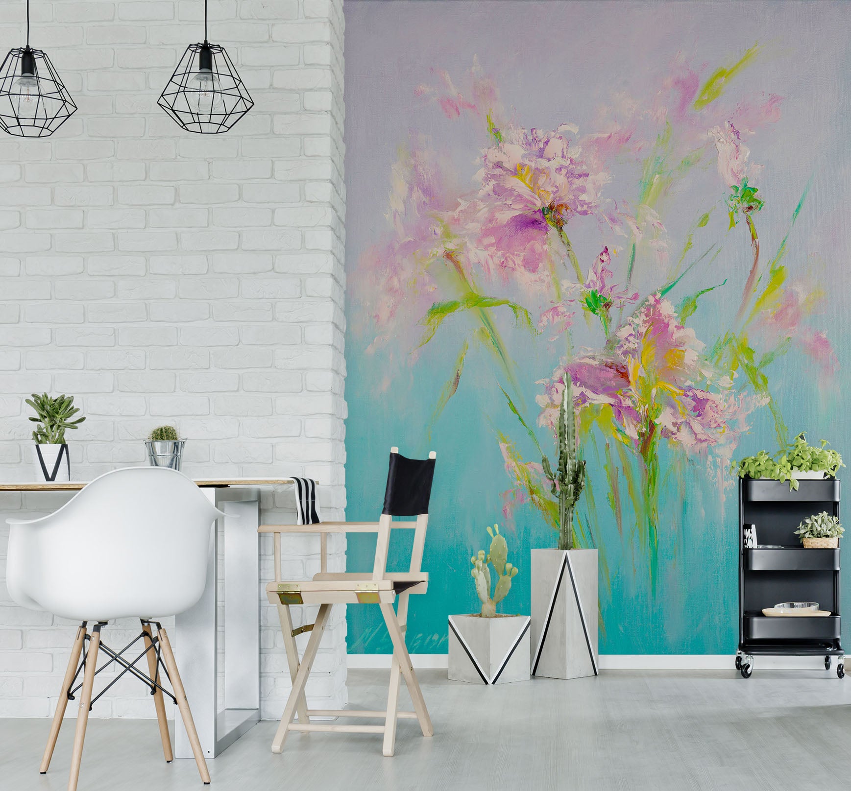 3D Pink Cute Bouquet 274 Skromova Marina Wall Mural Wall Murals