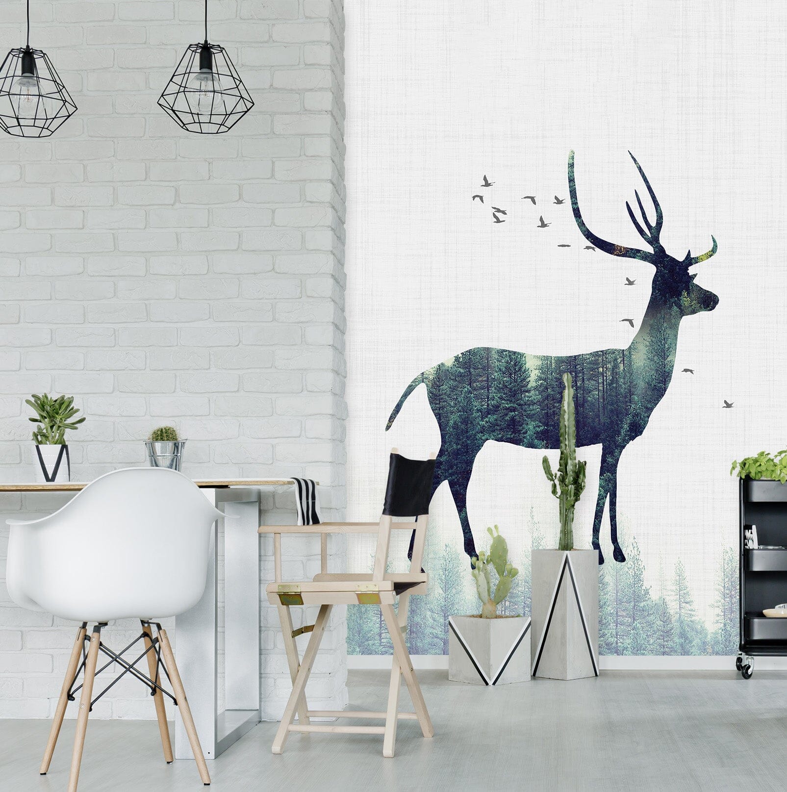3D Cute Elk 042 Wall Murals Wallpaper AJ Wallpaper 2 