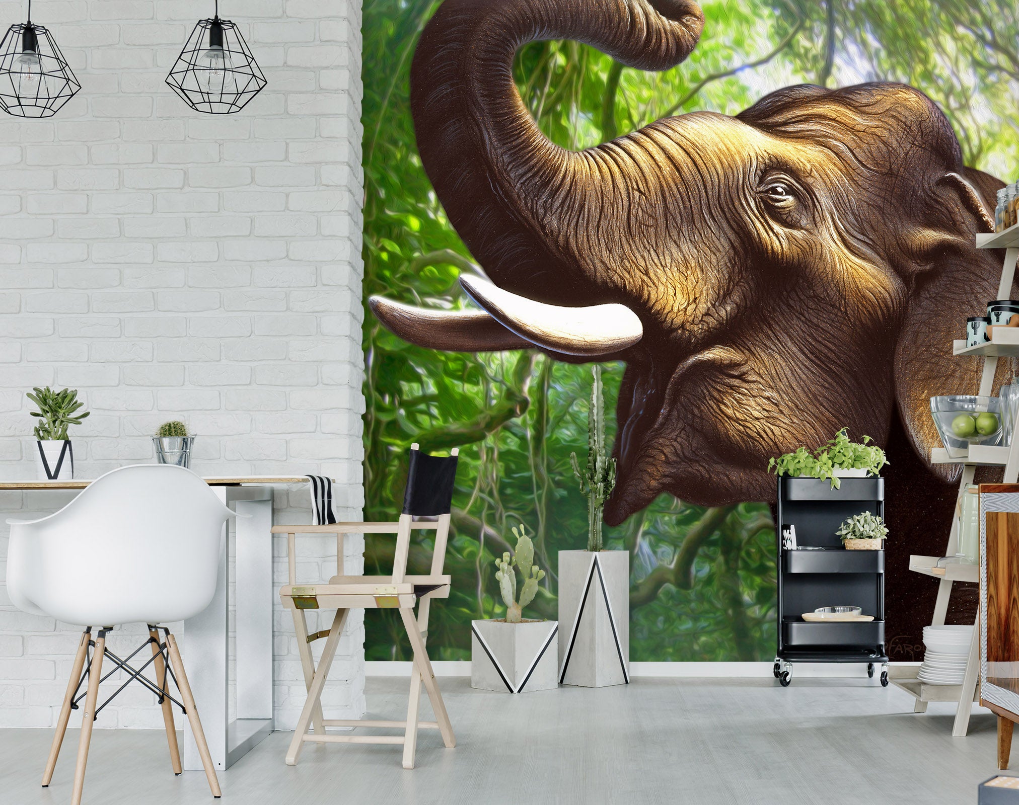 3D Elephant 85029 Jerry LoFaro Wall Mural Wall Murals