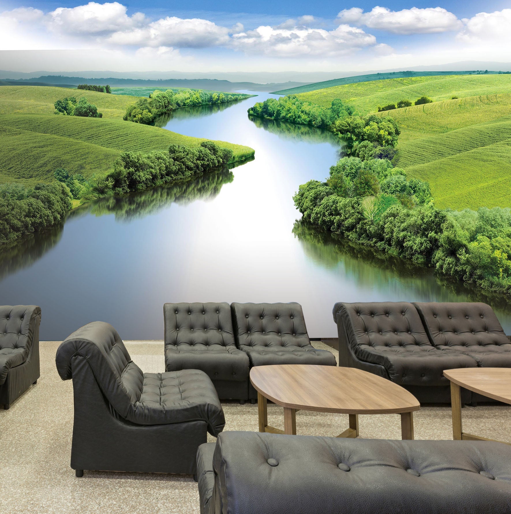 3D Curved Lake Forest 40 Wall Murals Wallpaper AJ Wallpaper 2 