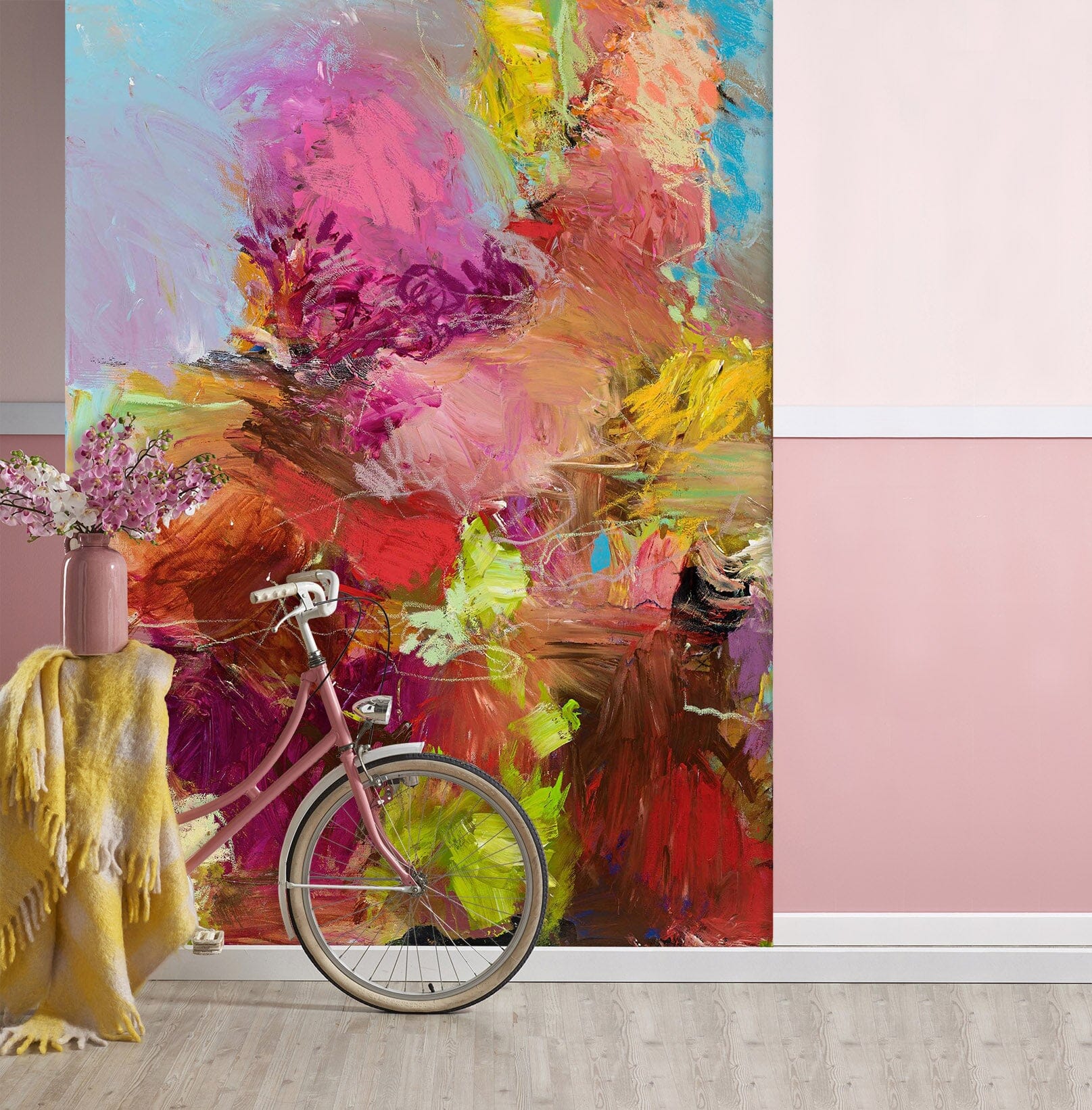 3D Pink Smoke 294 Allan P. Friedlander Wall Mural Wall Murals Wallpaper AJ Wallpaper 2 