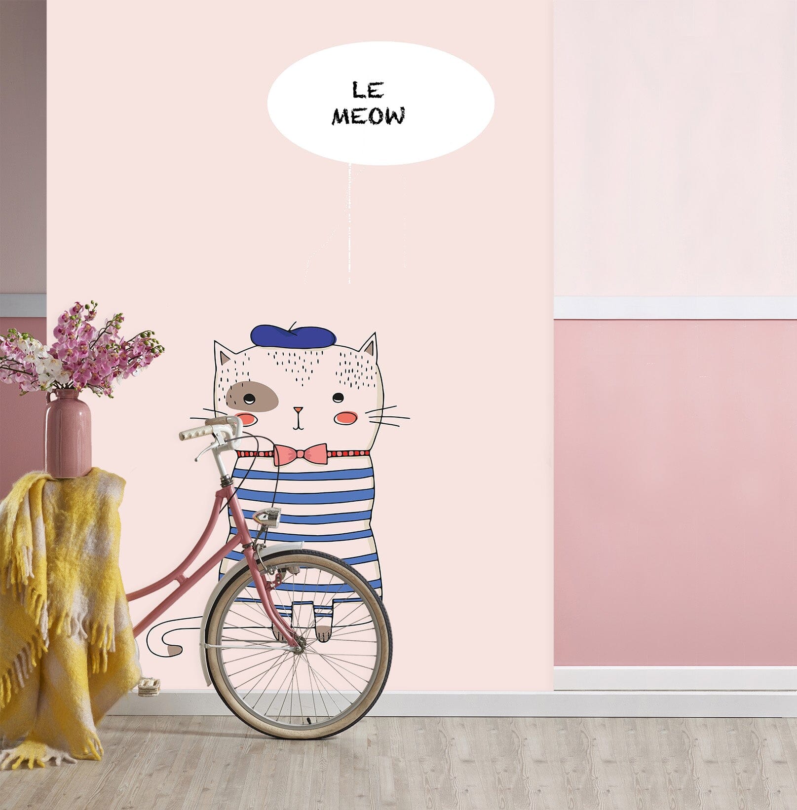 3D Cute White Cat 1474 Boris Draschoff Wall Mural Wall Murals Wallpaper AJ Wallpaper 2 