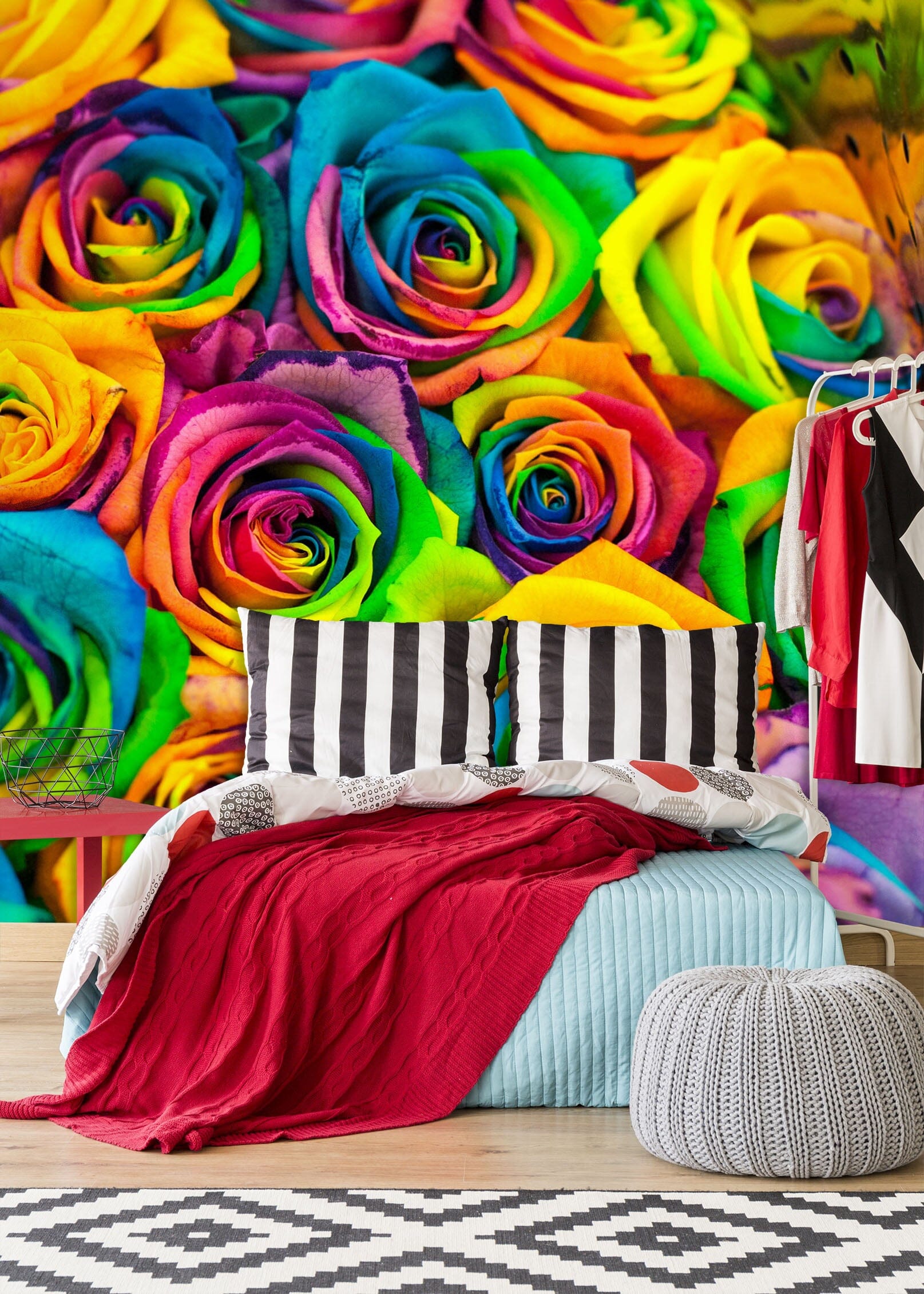 3D Color Rose 1973 Wall Murals Wallpaper AJ Wallpaper 2 