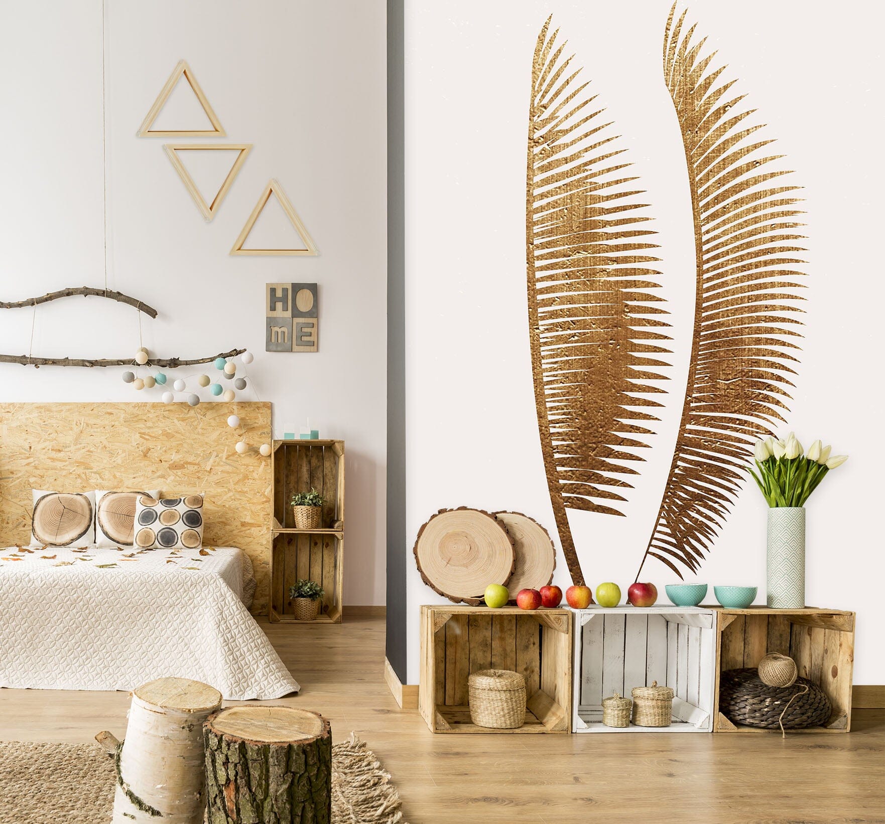 3D Yellow Leaves 1445 Boris Draschoff Wall Mural Wall Murals Wallpaper AJ Wallpaper 2 