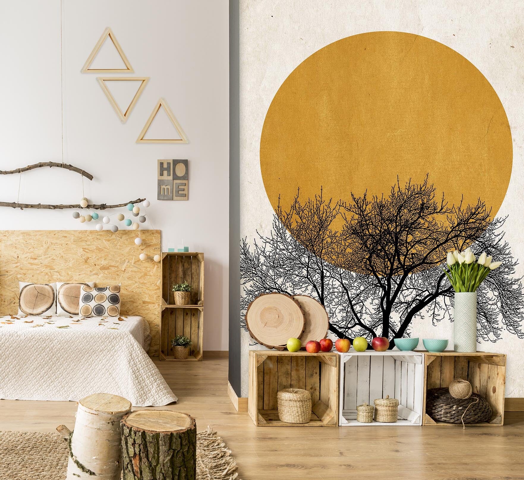 3D Twig Moon 1428 Boris Draschoff Wall Mural Wall Murals Wallpaper AJ Wallpaper 2 