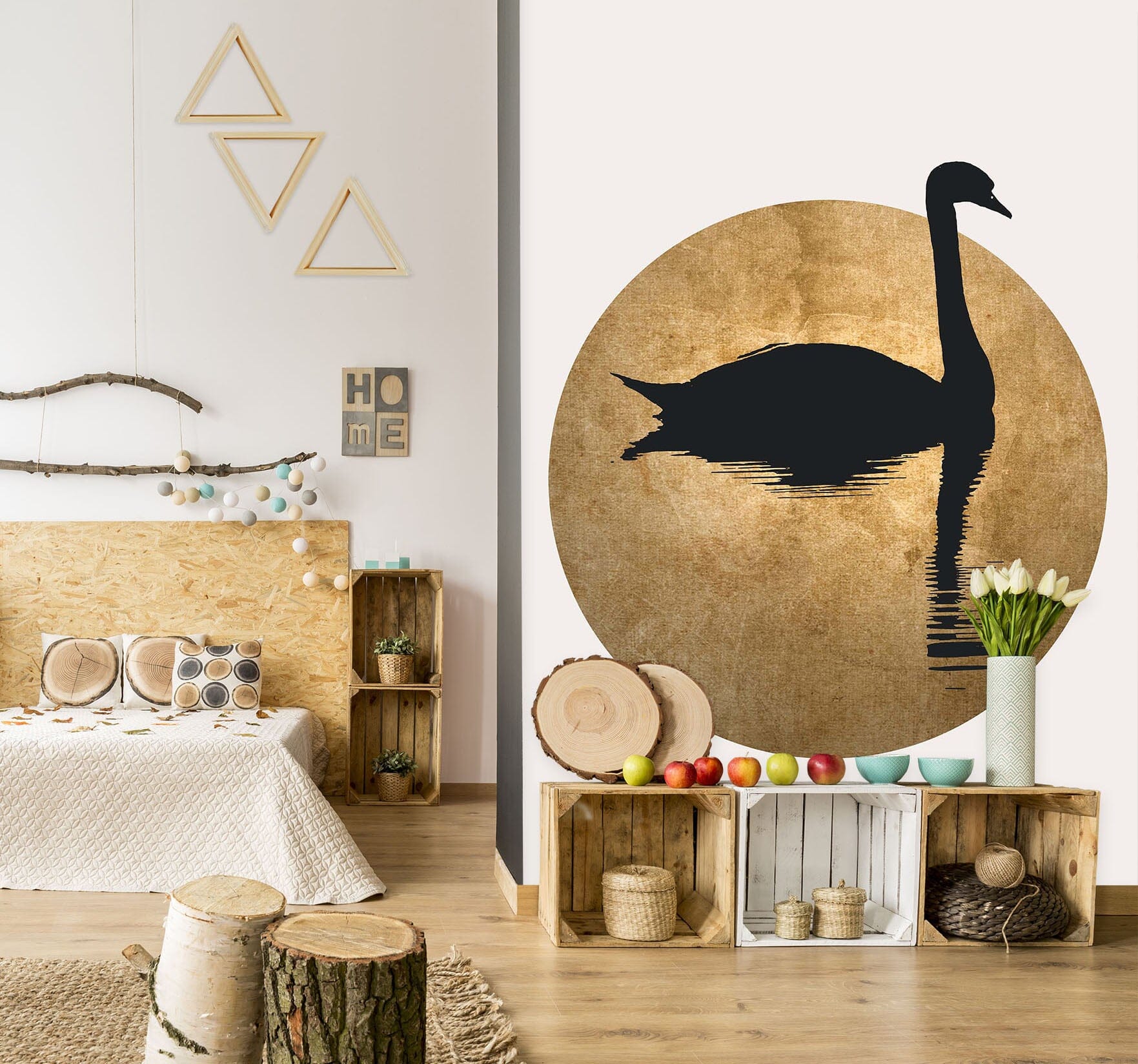 3D Swan Lake 1525 Boris Draschoff Wall Mural Wall Murals Wallpaper AJ Wallpaper 2 