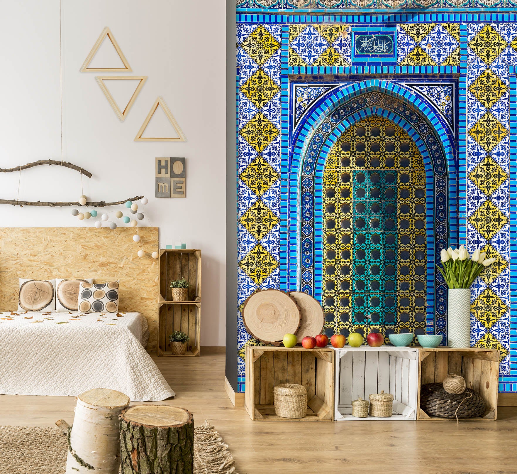 3D Blue Pattern 115 Assaf Frank Wall Mural Wall Murals