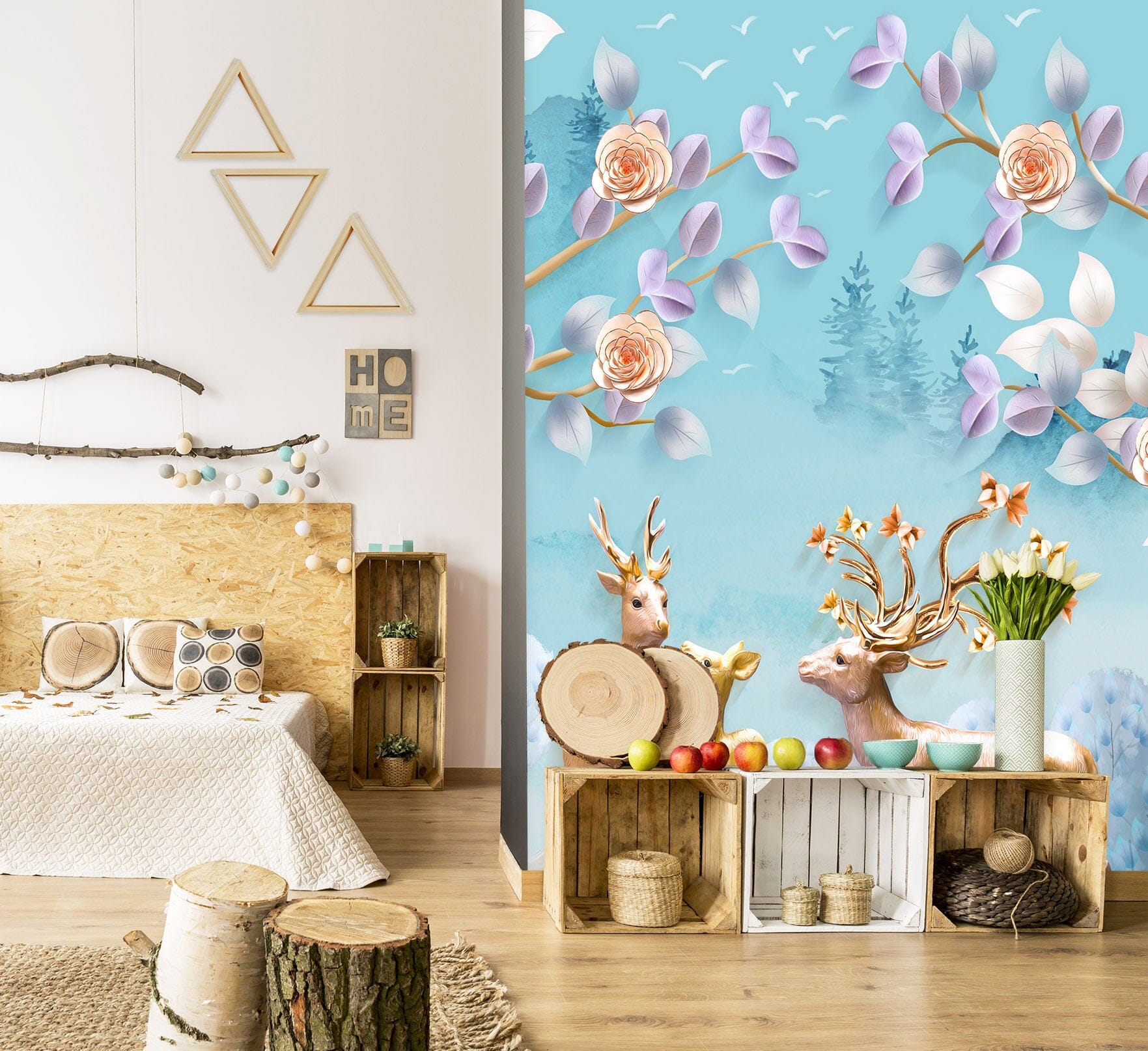 3D Forest Fawn 1832 Wall Murals Wallpaper AJ Wallpaper 2 