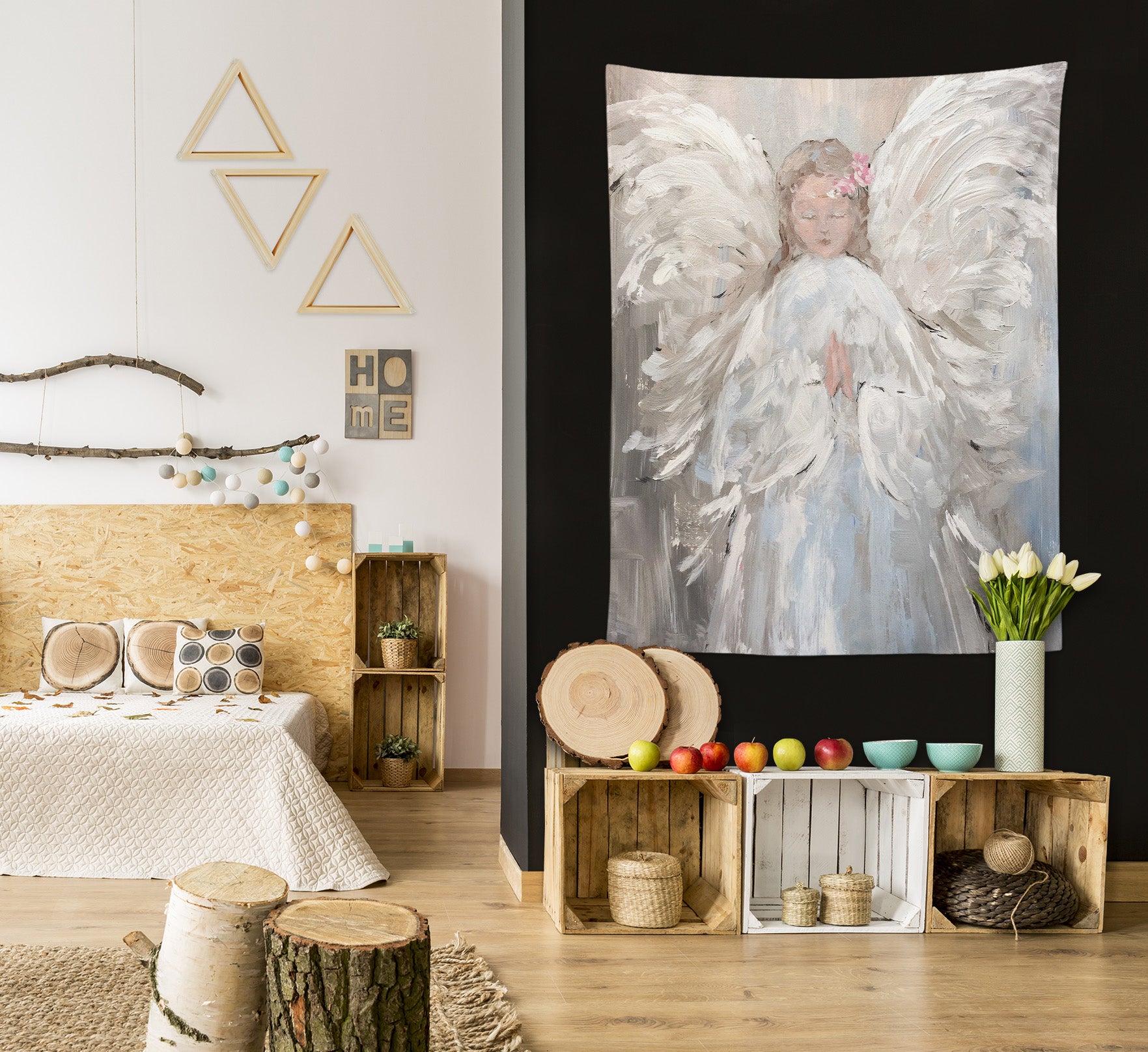 3D Angel Girl 7856 Debi Coules Tapestry Hanging Cloth Hang