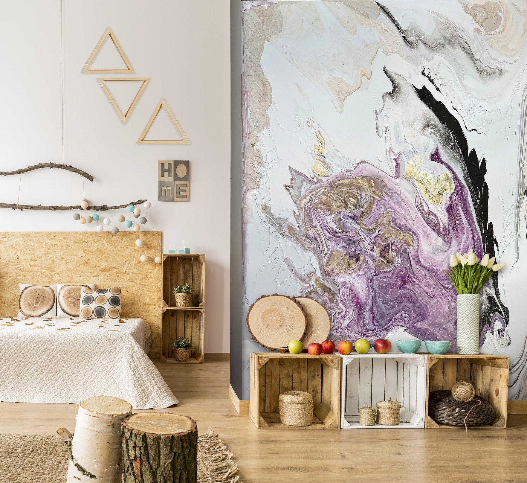 3D Purple Texture 3116 Skromova Marina Wall Mural Wall Murals