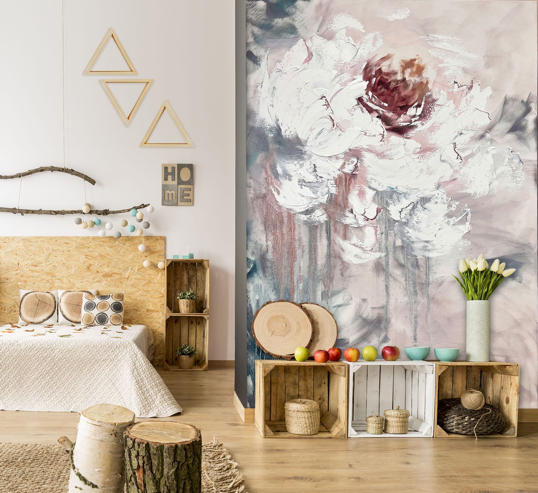 3D Painted Art Flower 3120 Skromova Marina Wall Mural Wall Murals