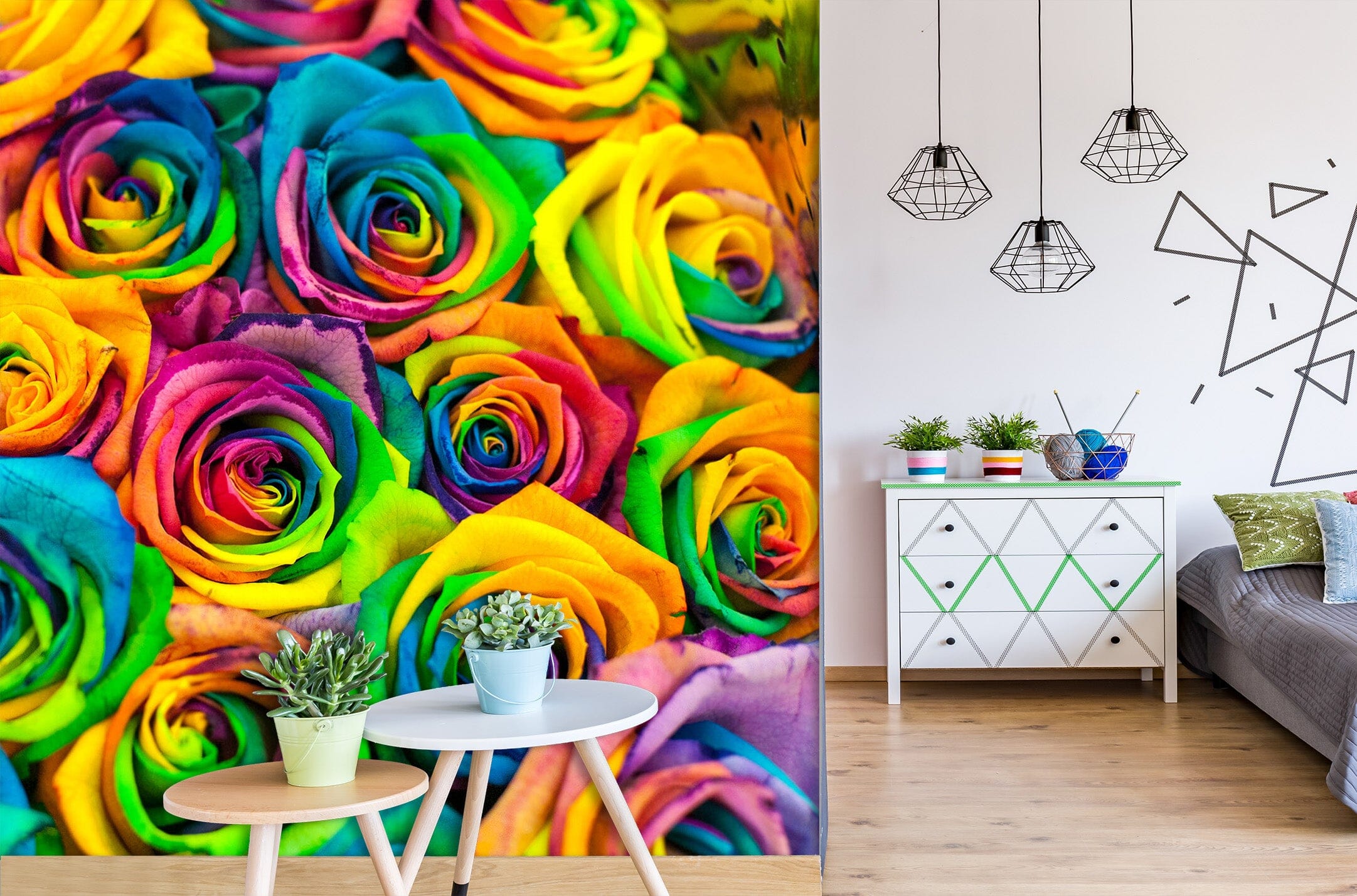 3D Color Rose 1973 Wall Murals Wallpaper AJ Wallpaper 2 