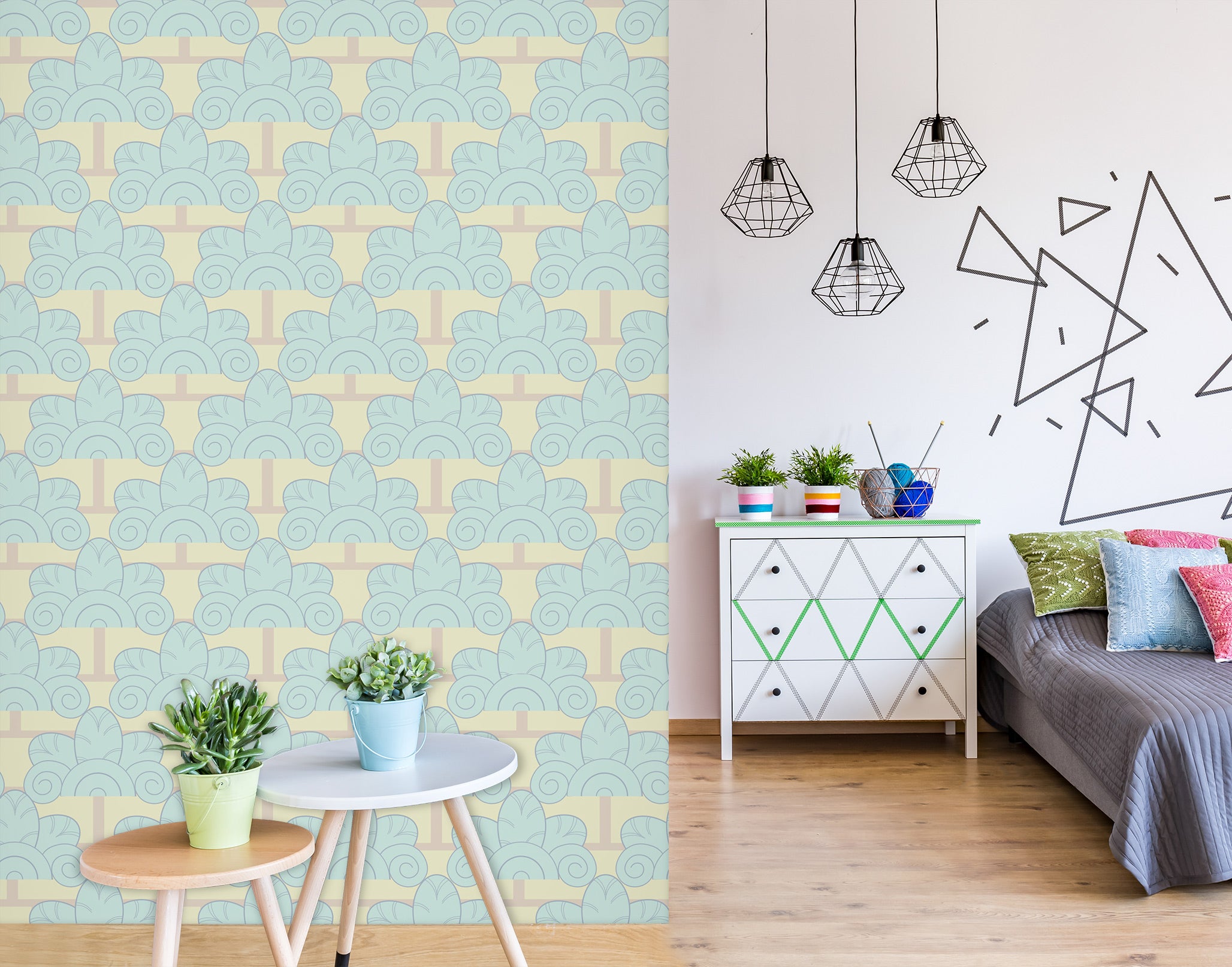 3D Yellow Pattern 98142 Kasumi Loffler Wall Mural Wall Murals