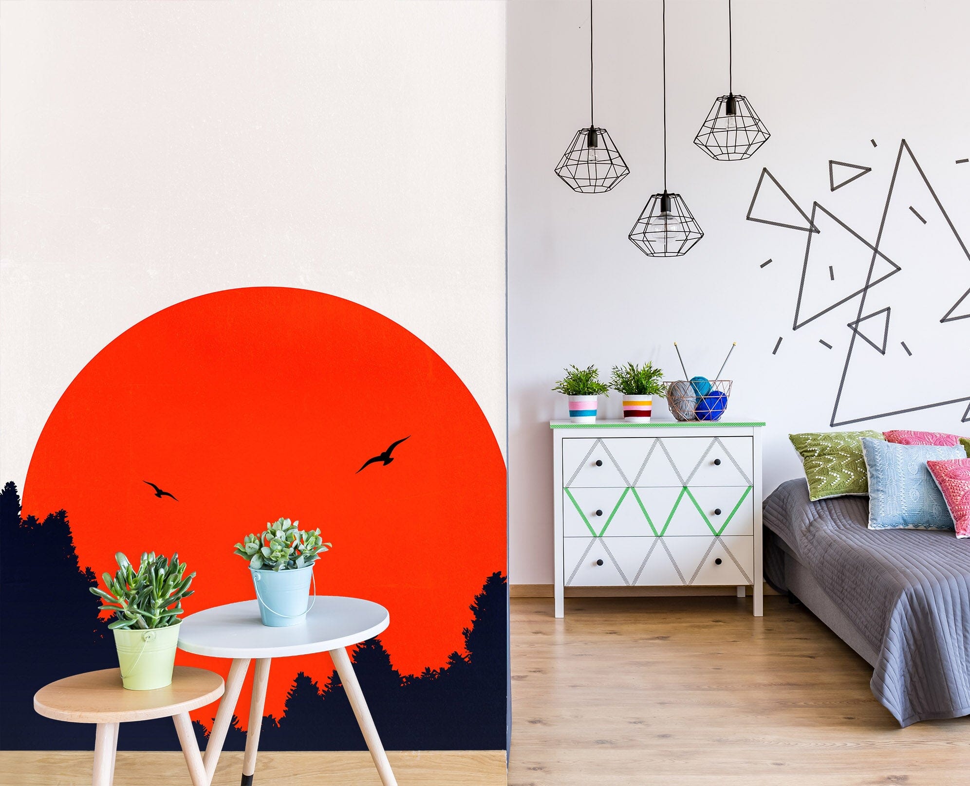 3D Red Sun 1533 Boris Draschoff Wall Mural Wall Murals Wallpaper AJ Wallpaper 2 