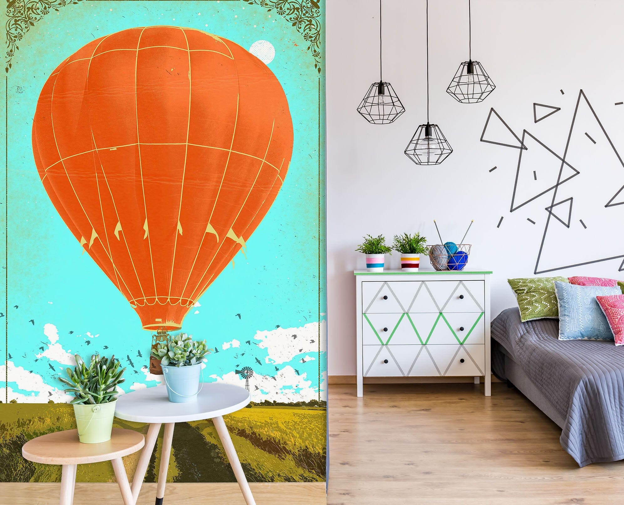 3D Hot Air Balloon 1407 Showdeer Wall Mural Wall Murals Wallpaper AJ Wallpaper 2 