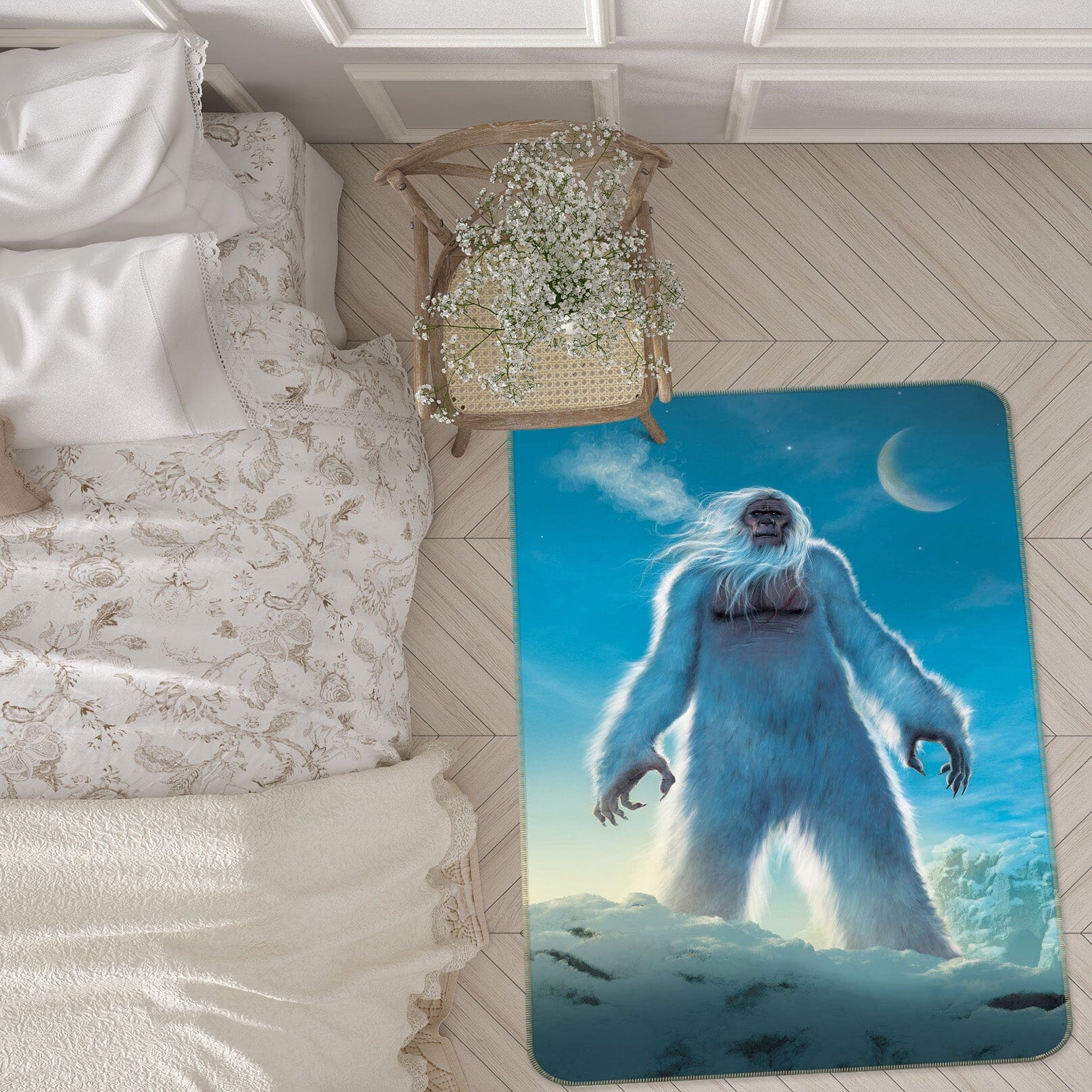 3D Yeti 1090 Vincent Hie Rug Non Slip Rug Mat Mat AJ Creativity Home 