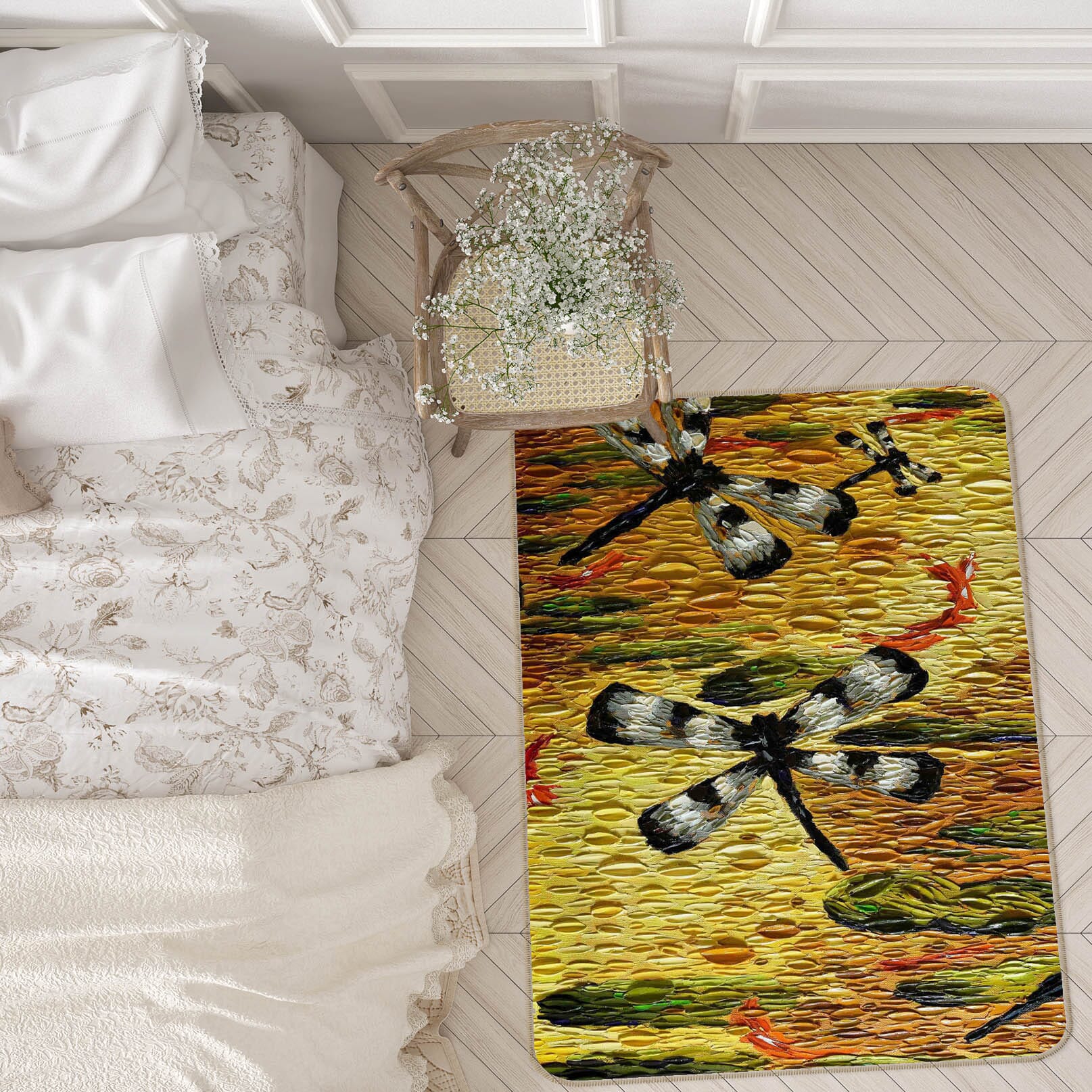 3D Butterfly Kite 1029 Dena Tollefson Rug Non Slip Rug Mat Mat AJ Creativity Home 