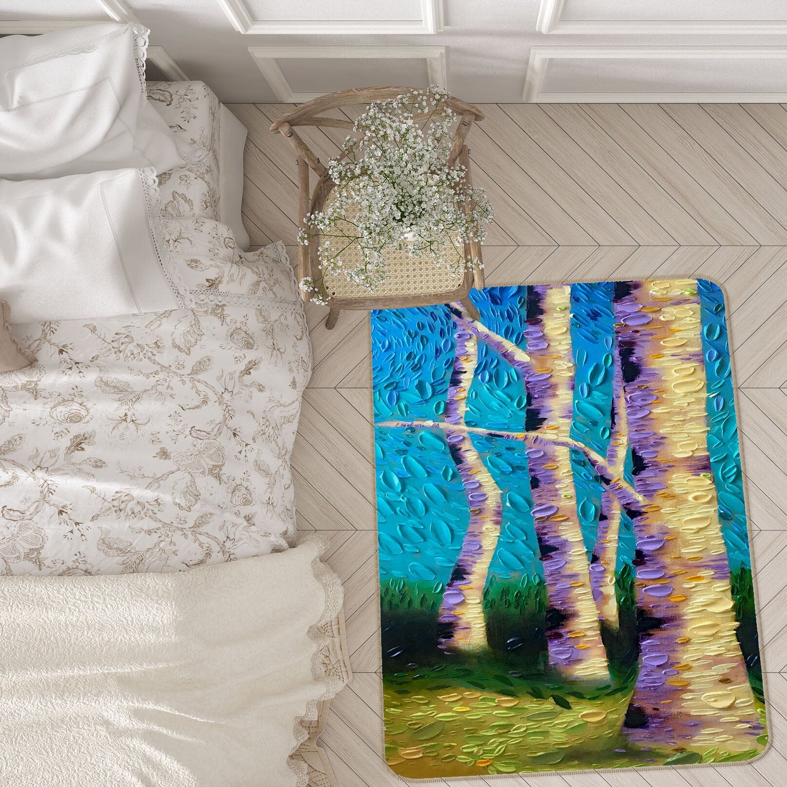 3D Garden Mystery Panel 1028 Dena Tollefson Rug Non Slip Rug Mat Mat AJ Creativity Home 