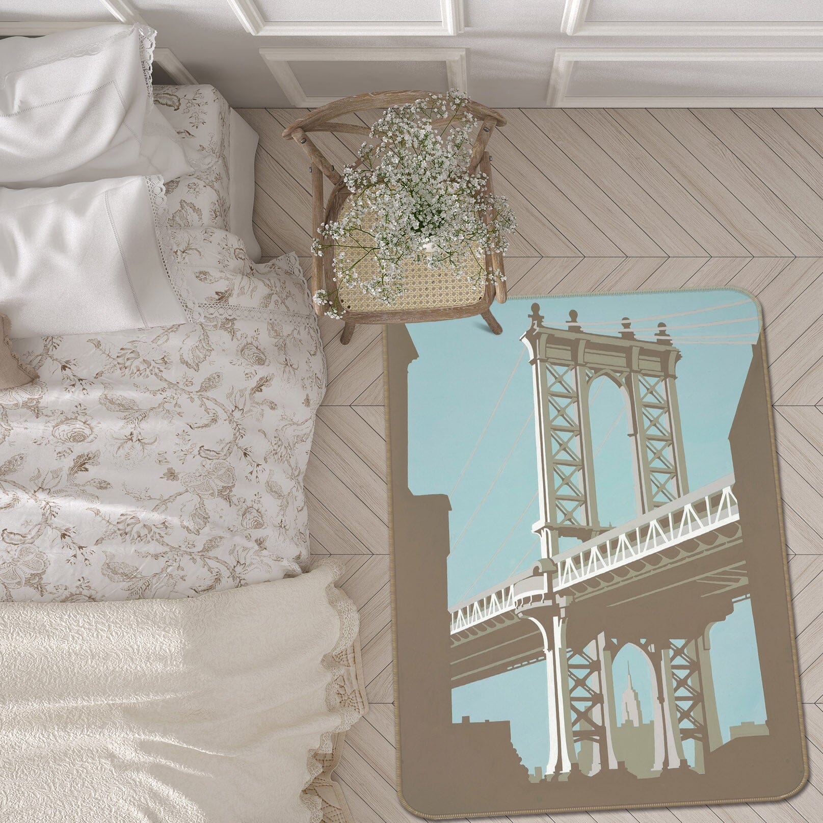 3D New York 1125 Steve Read Rug Non Slip Rug Mat Mat AJ Creativity Home 