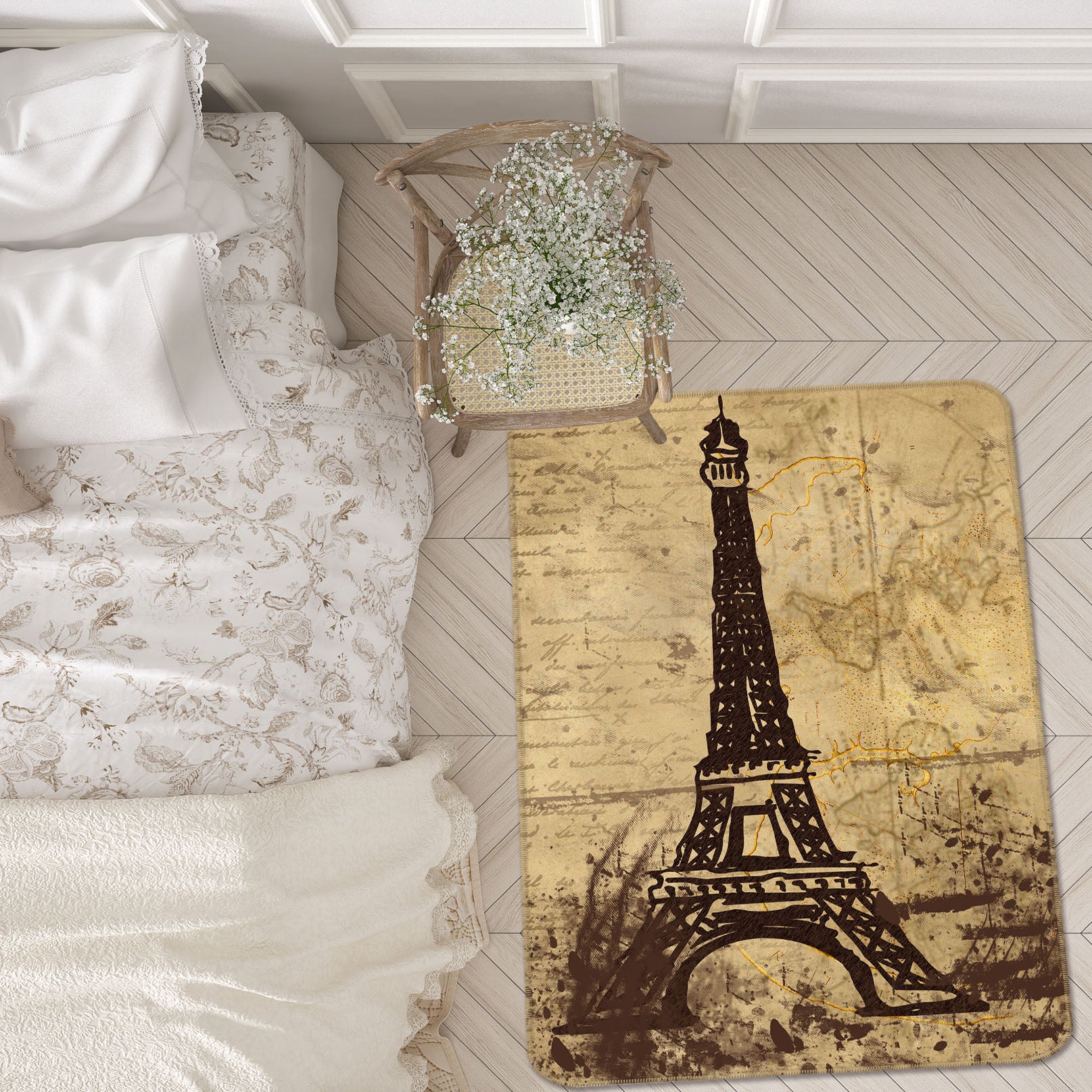 3D Iron Tower 32140 Non Slip Rug Mat