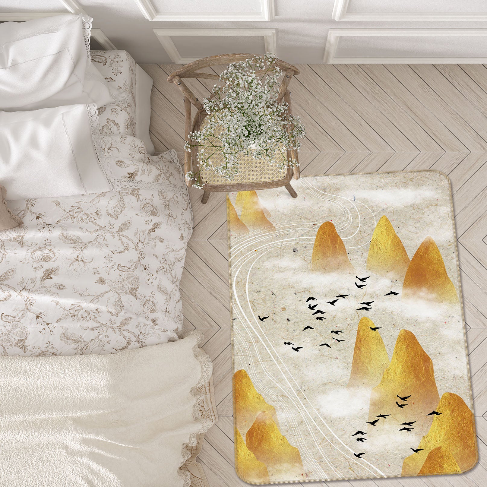3D Golden Mountain 28015 Non Slip Rug Mat