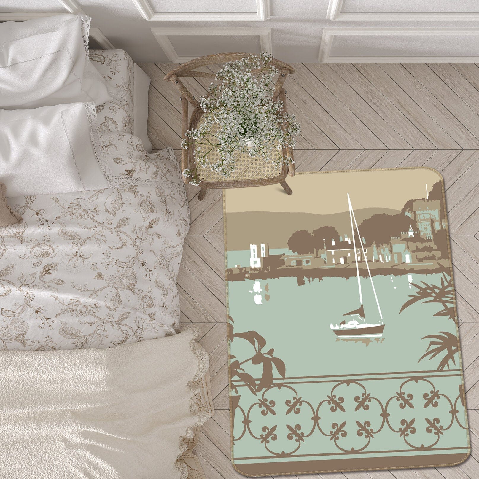 3D Sandbanks Balcony 1140 Steve Read Rug Non Slip Rug Mat Mat AJ Creativity Home 