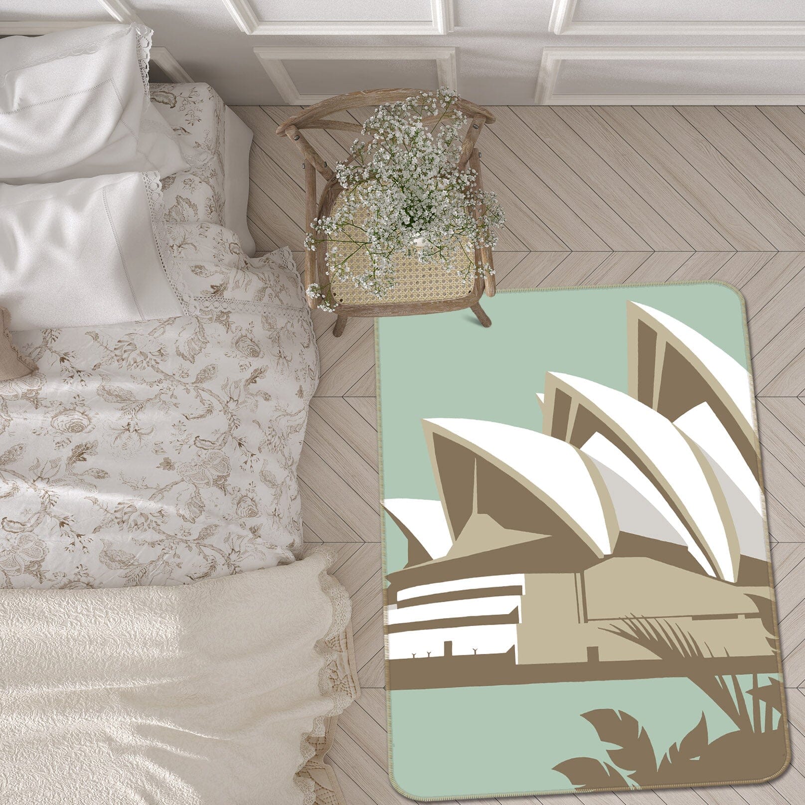 3D Sydney Opera House 1159 Steve Read Rug Non Slip Rug Mat Mat AJ Creativity Home 