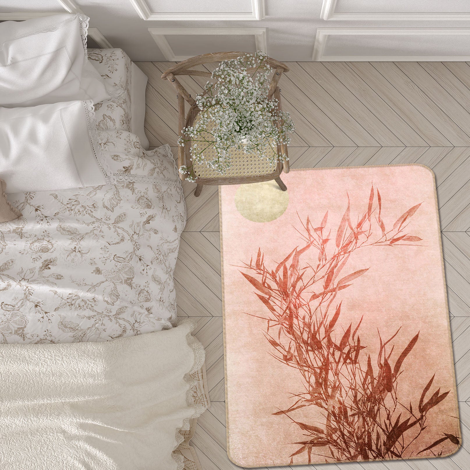 3D Grass 84133 Boris Draschoff Rug Non Slip Rug Mat