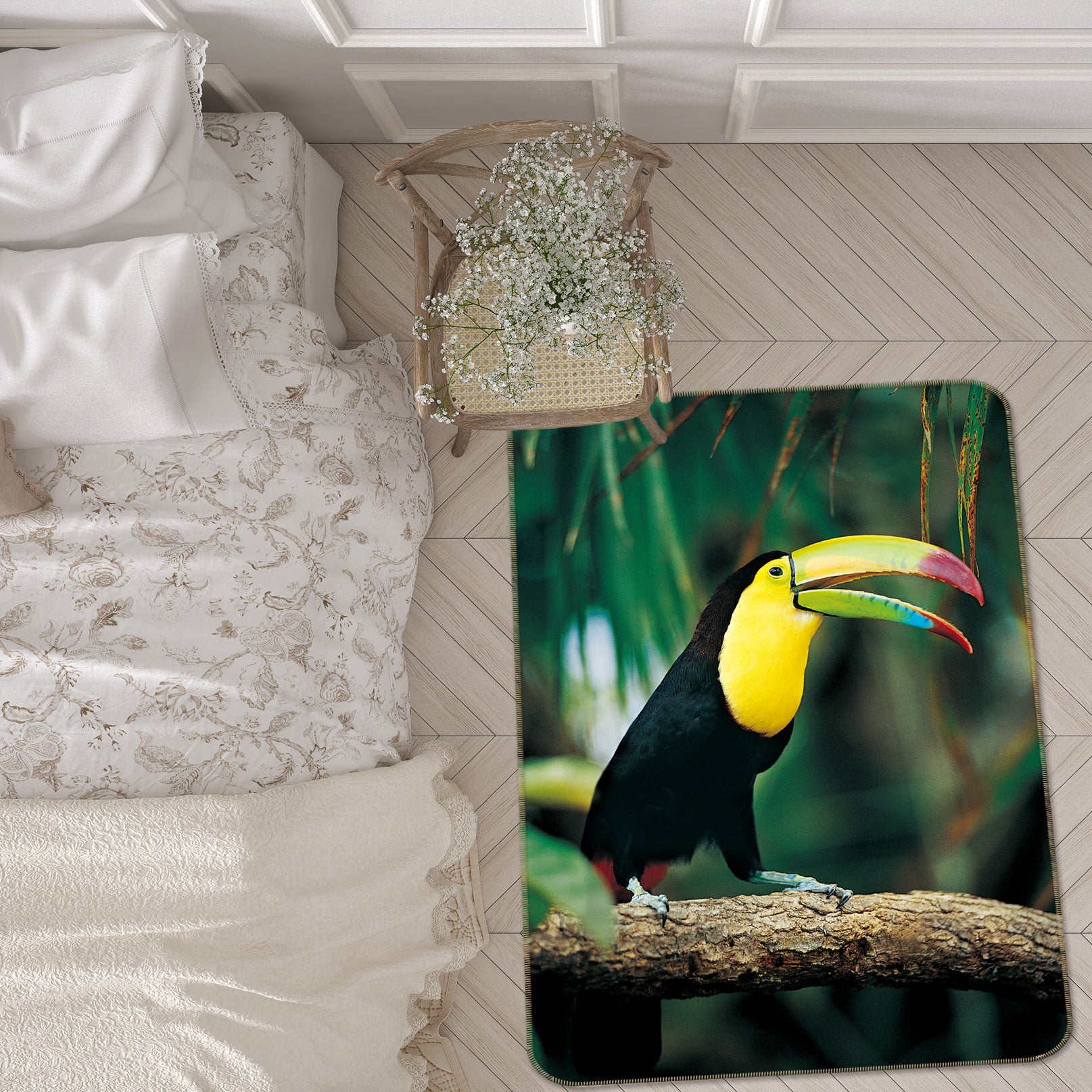 3D Long-Billed Bird 69038 Animal Non Slip Rug Mat