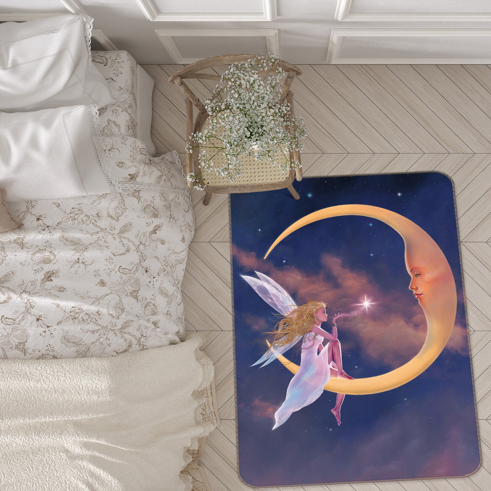 3D Moon Elf 84258 Vincent Hie Rug Non Slip Rug Mat