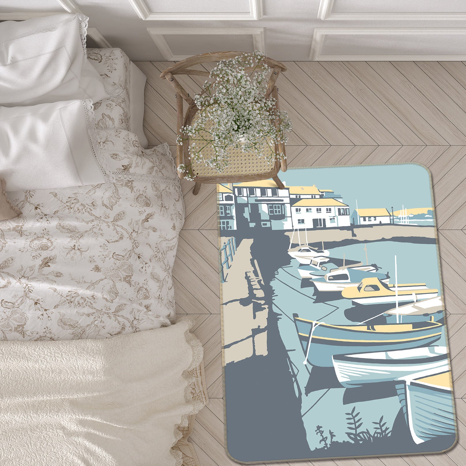 3D Falmouth 84288 Steve Read Rug Non Slip Rug Mat