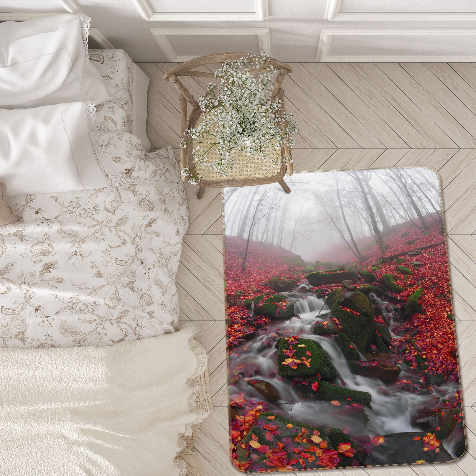 3D Stone Water 26135 Non Slip Rug Mat