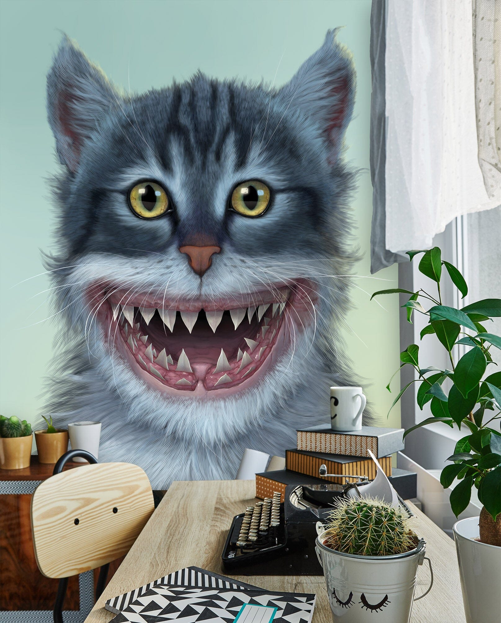 3D Shar Kitten 1549 Wall Murals Exclusive Designer Vincent Wallpaper AJ Wallpaper 2 