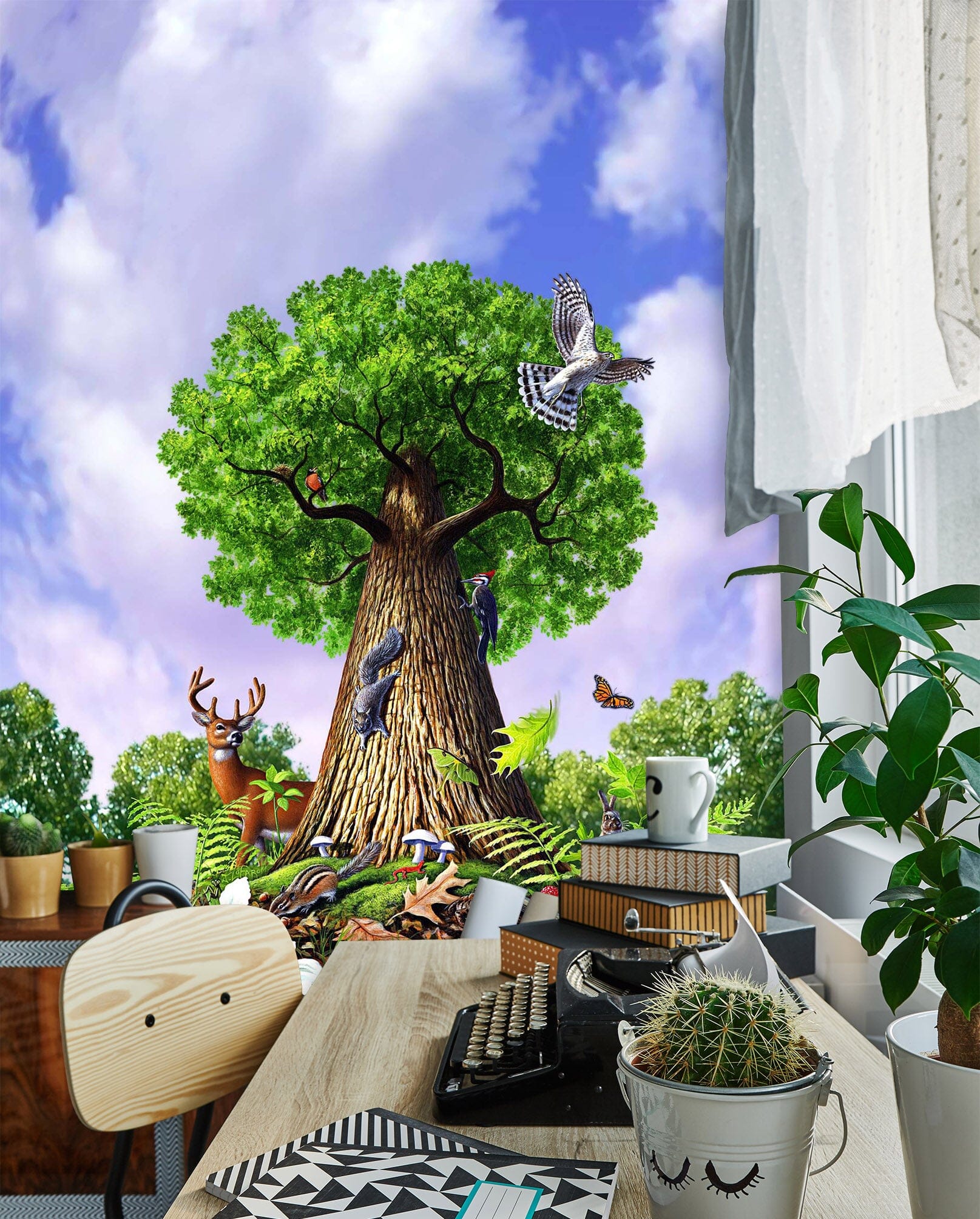 3D Tree of Life 1418 Jerry LoFaro Wall Mural Wall Murals Wallpaper AJ Wallpaper 2 