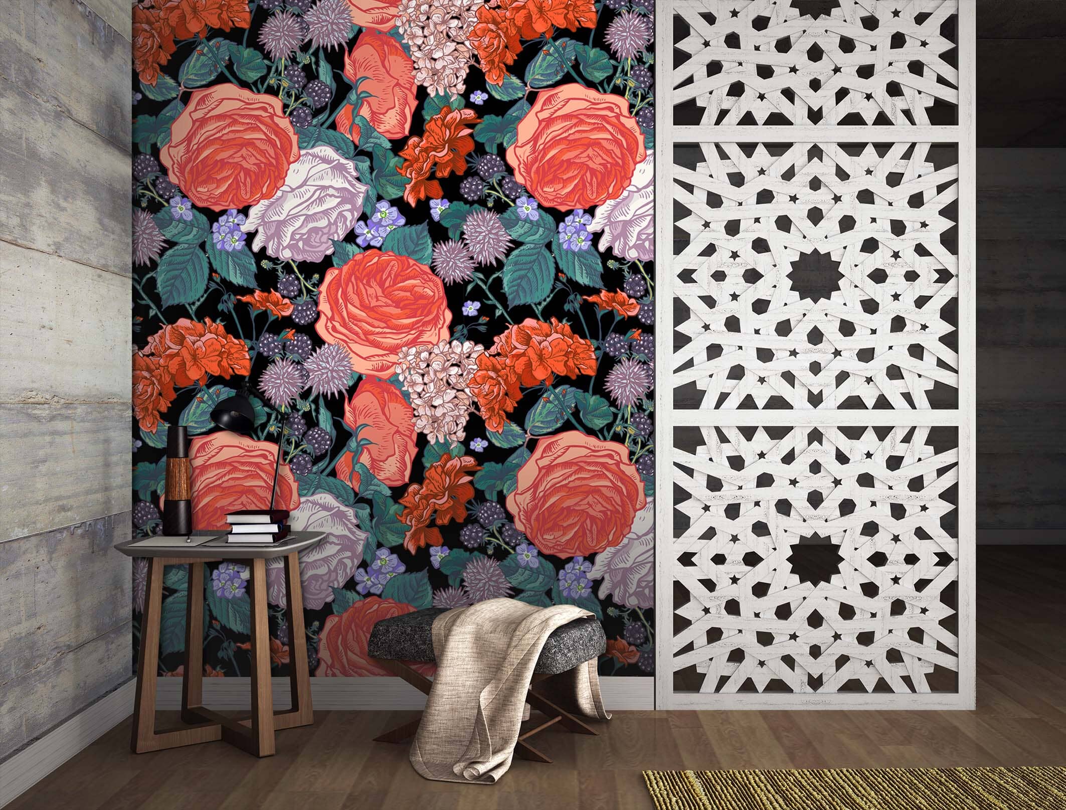 3D Red Peony Flower 54 Wall Murals Wallpaper AJ Wallpaper 2 