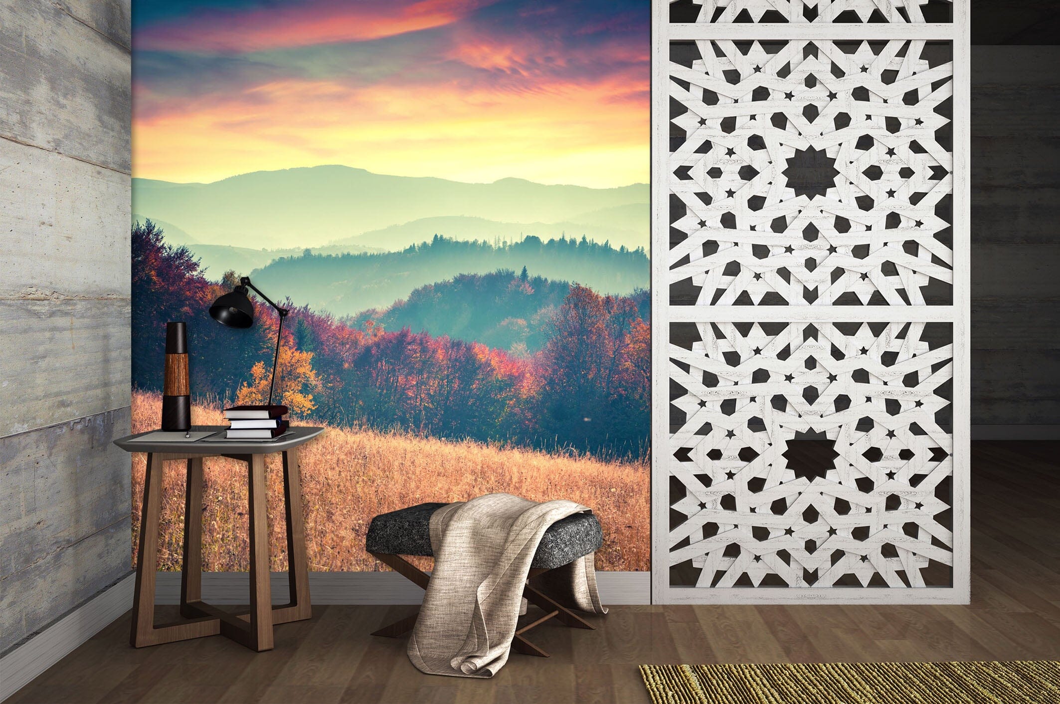 3D Sunset Field 108 Wall Murals Wallpaper AJ Wallpaper 2 