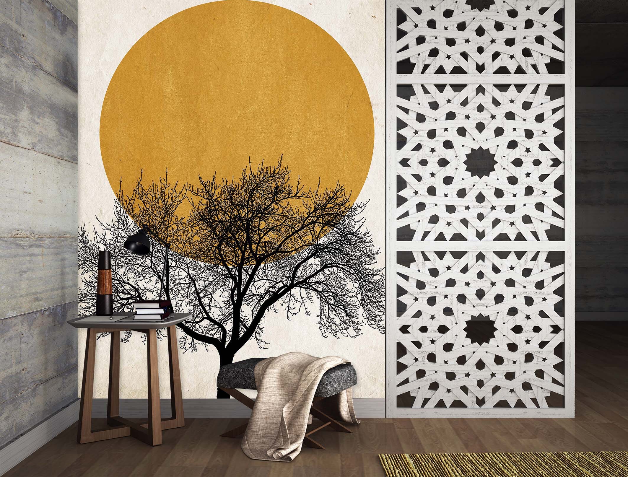 3D Twig Moon 1428 Boris Draschoff Wall Mural Wall Murals Wallpaper AJ Wallpaper 2 