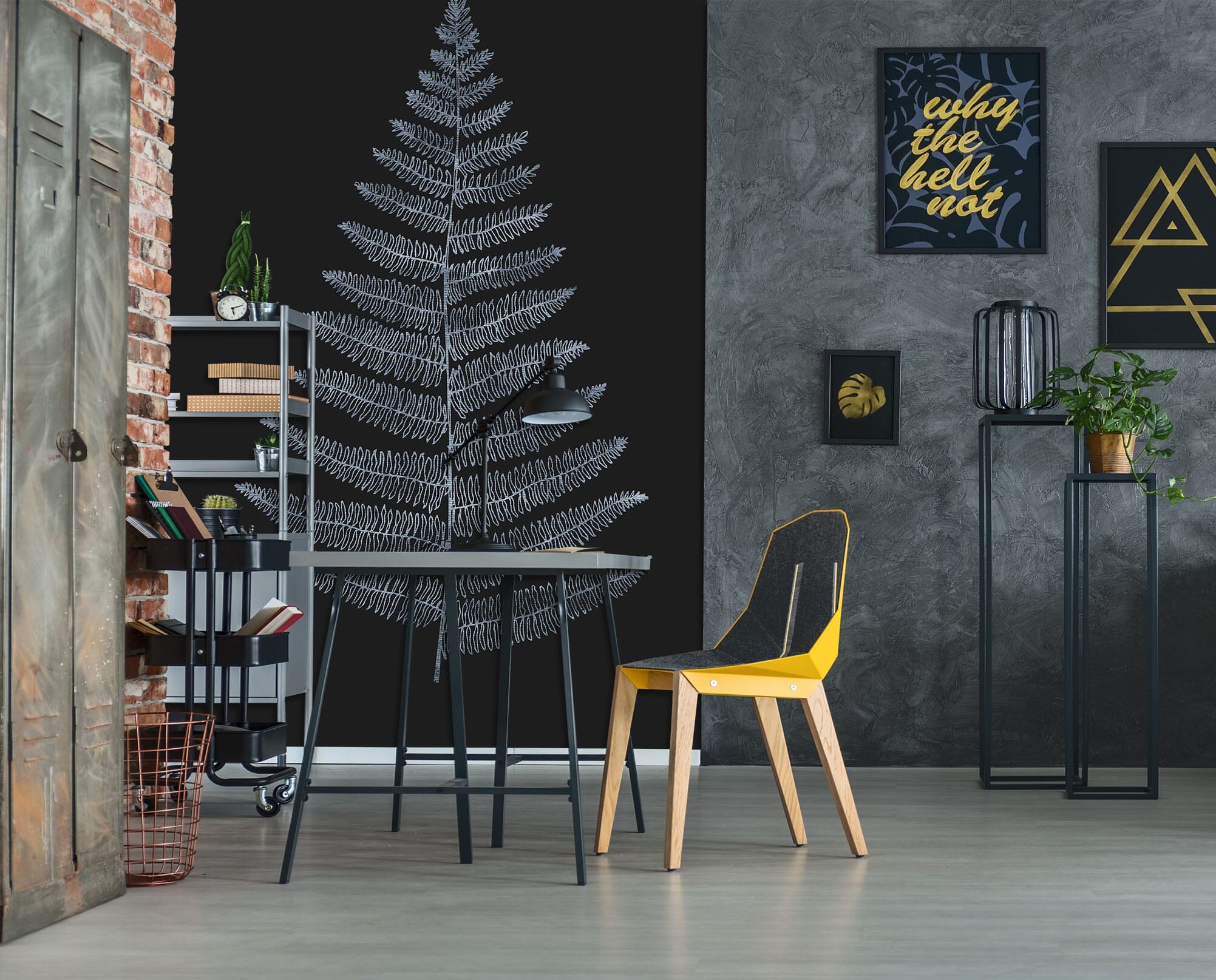 3D Silver Leaves 1417 Boris Draschoff Wall Mural Wall Murals Wallpaper AJ Wallpaper 2 