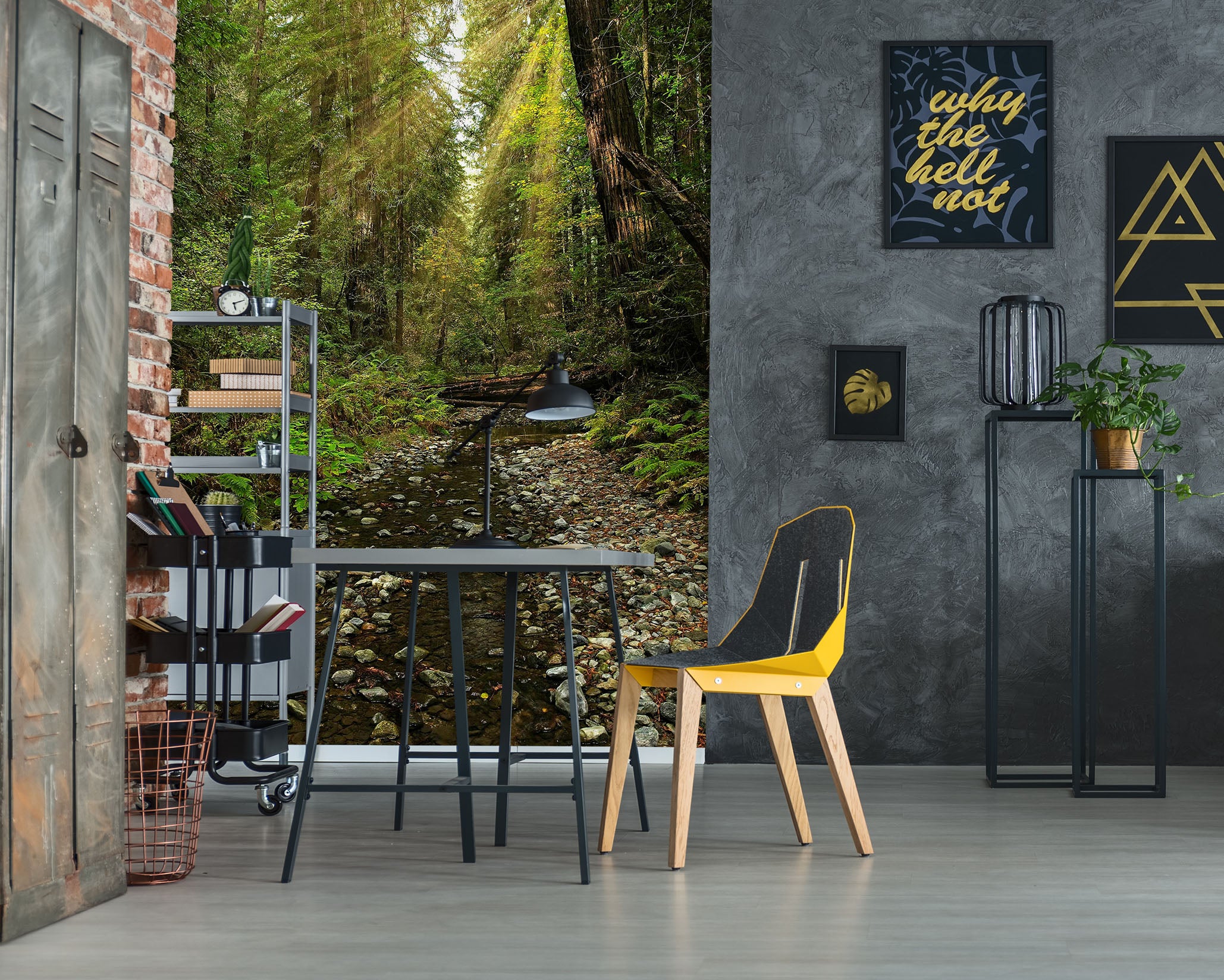 3D Tree Creek 61172 Kathy Barefield Wall Mural Wall Murals