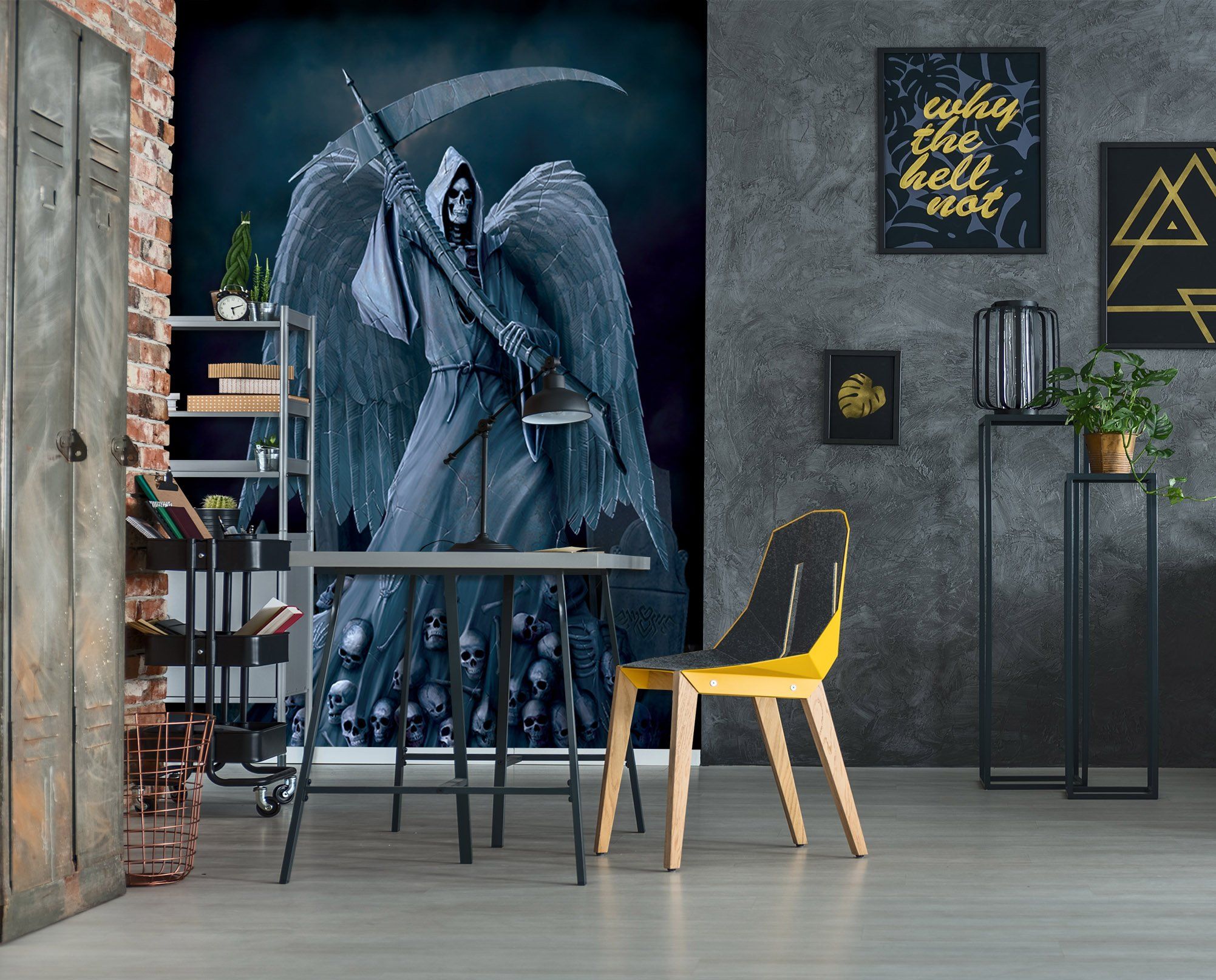 3D Black Angel 1506 Wall Murals Exclusive Designer Vincent Wallpaper AJ Wallpaper 2 