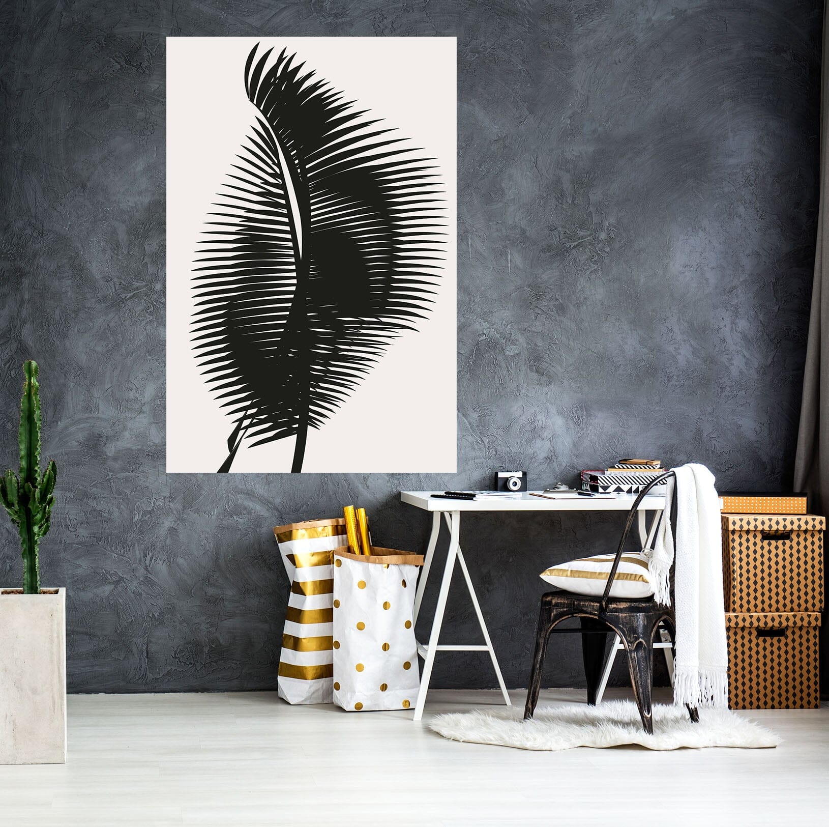 3D Black Leaves 146 Boris Draschoff Wall Sticker Wallpaper AJ Wallpaper 2 
