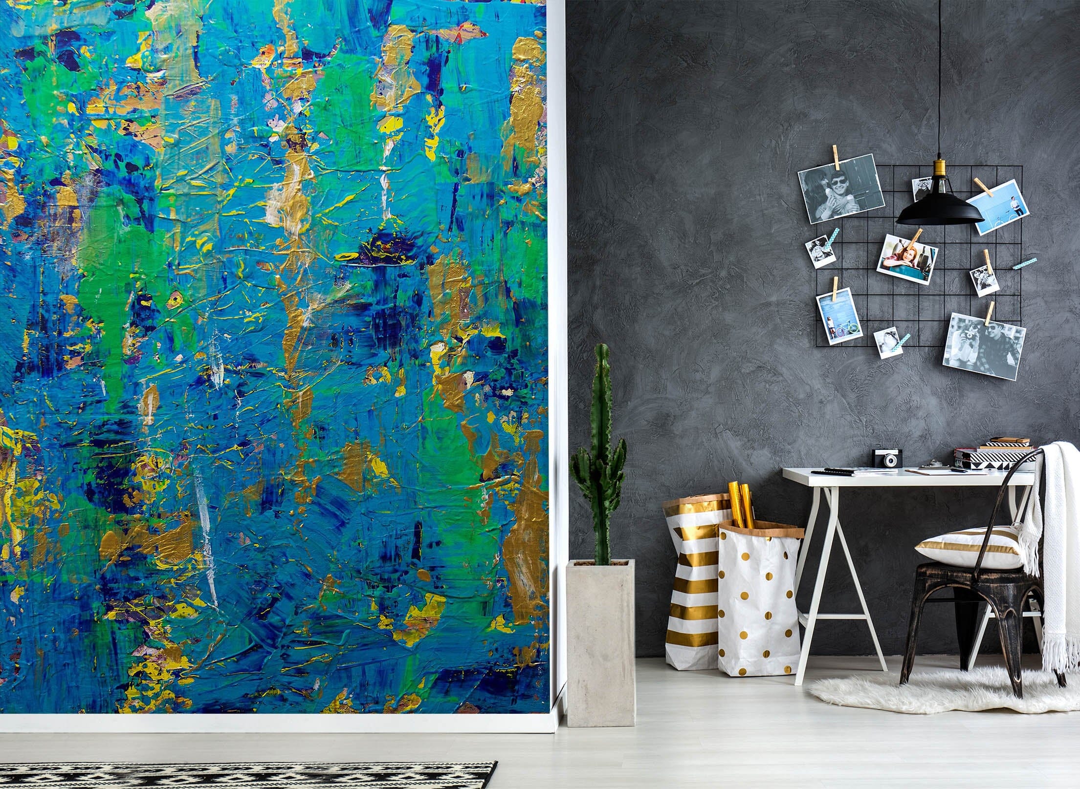 3D Blue Art 270 Allan P. Friedlander Wall Mural Wall Murals Wallpaper AJ Wallpaper 2 