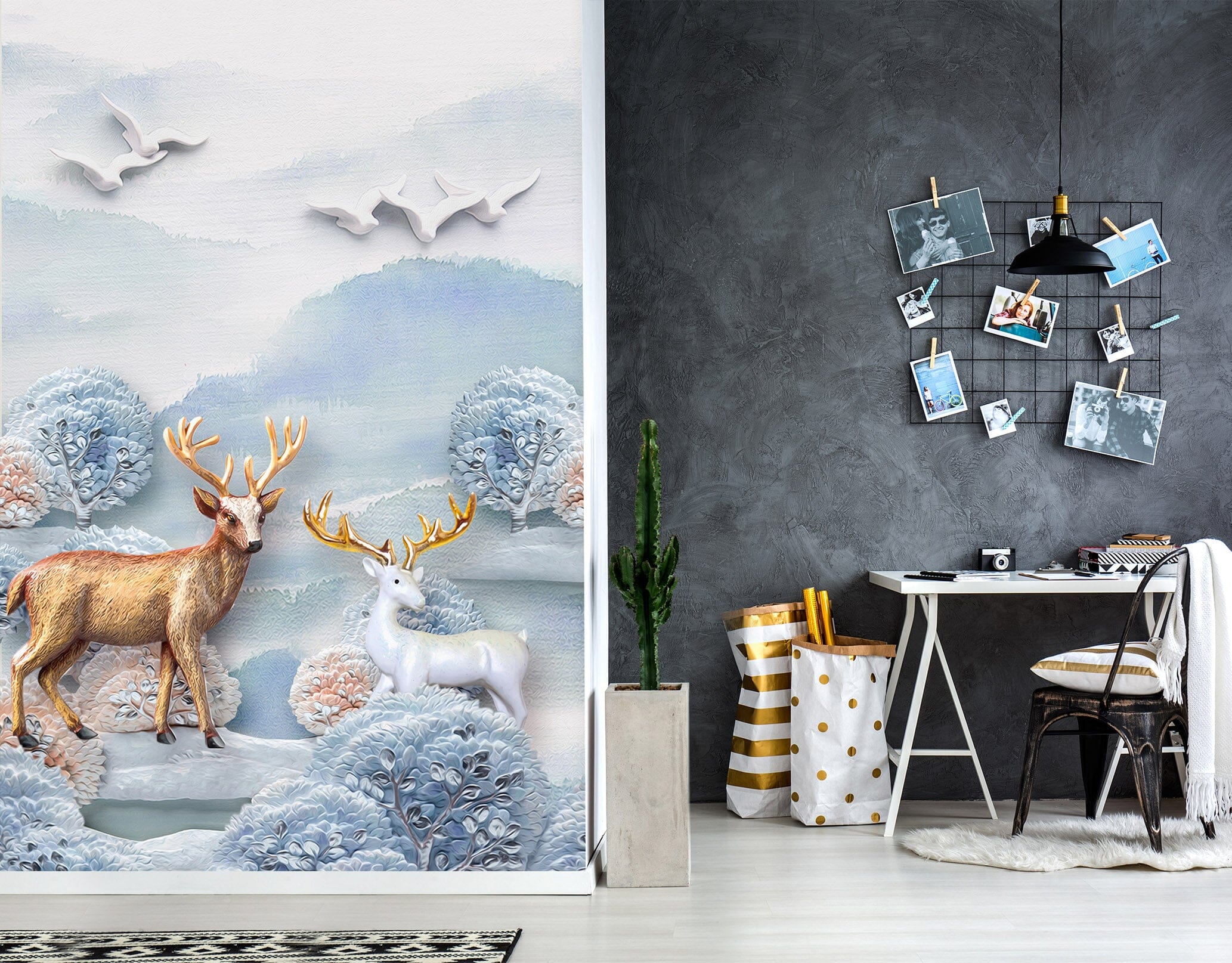3D Fawn River 1804 Wall Murals Wallpaper AJ Wallpaper 2 