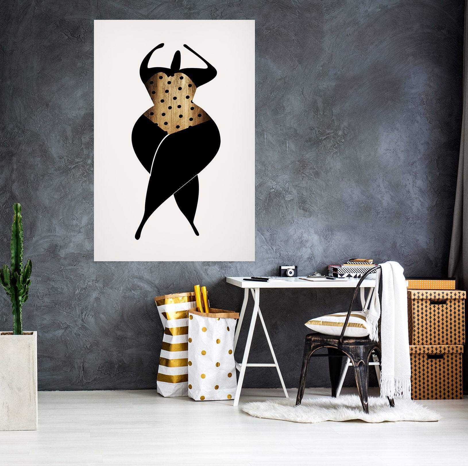 3D Strong Lady 130 Boris Draschoff Wall Sticker Wallpaper AJ Wallpaper 2 
