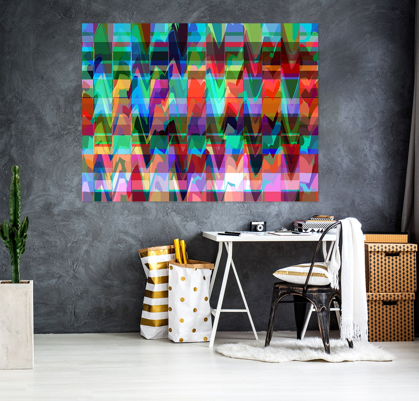 3D Color Waves 70149 Shandra Smith Wall Sticker