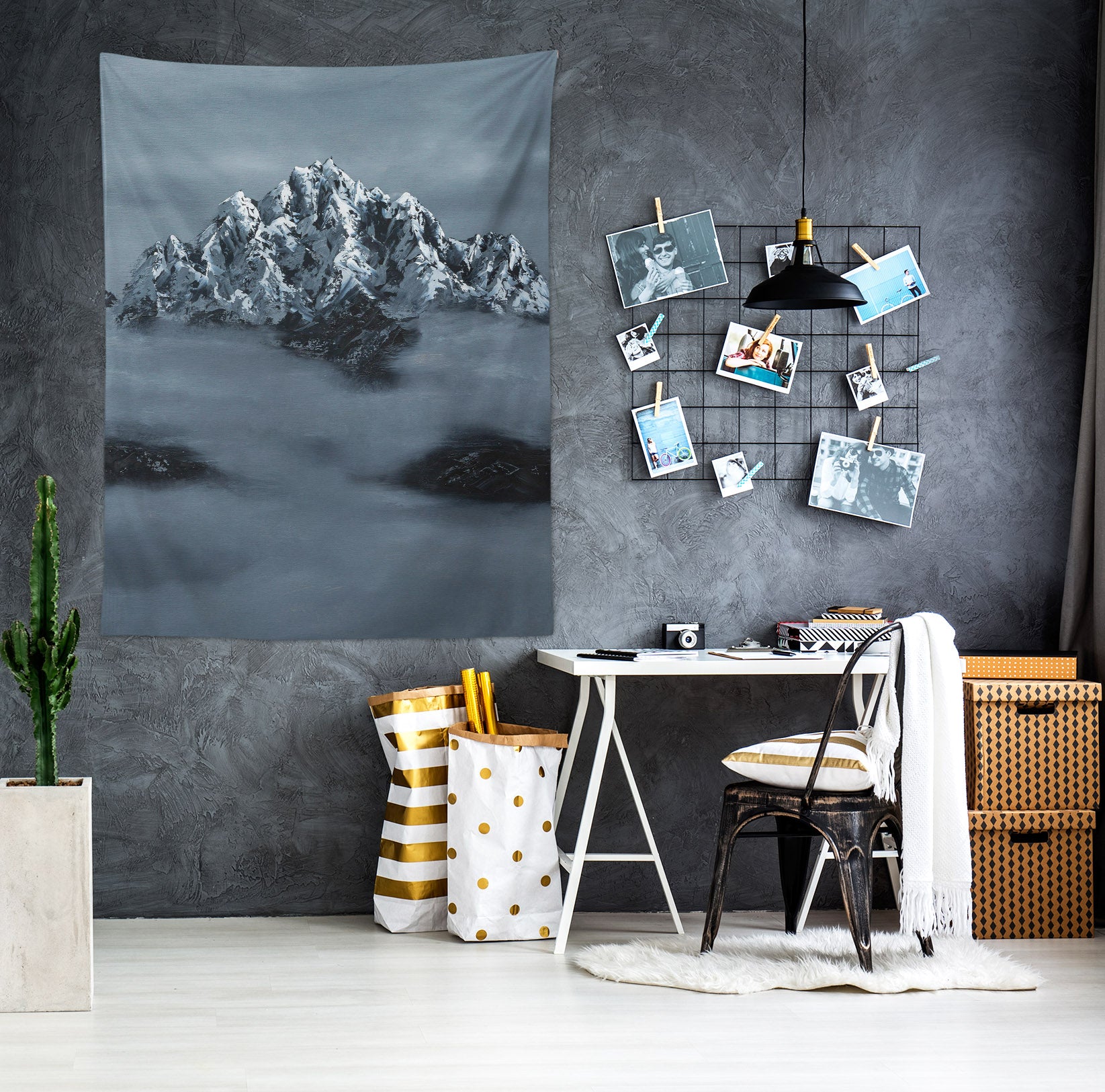 3D Snow Mountain 5281 Marina Zotova Tapestry Hanging Cloth Hang