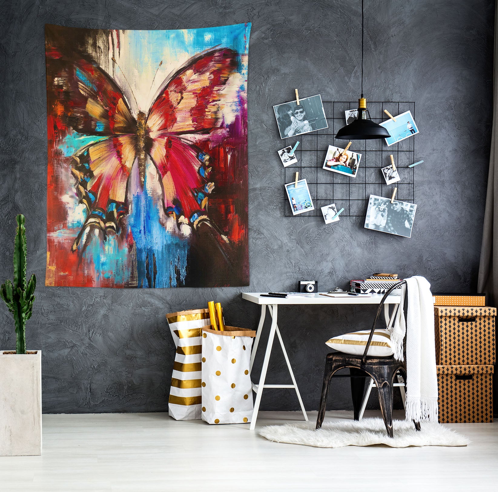 3D Butterfly 3643 Skromova Marina Tapestry Hanging Cloth Hang