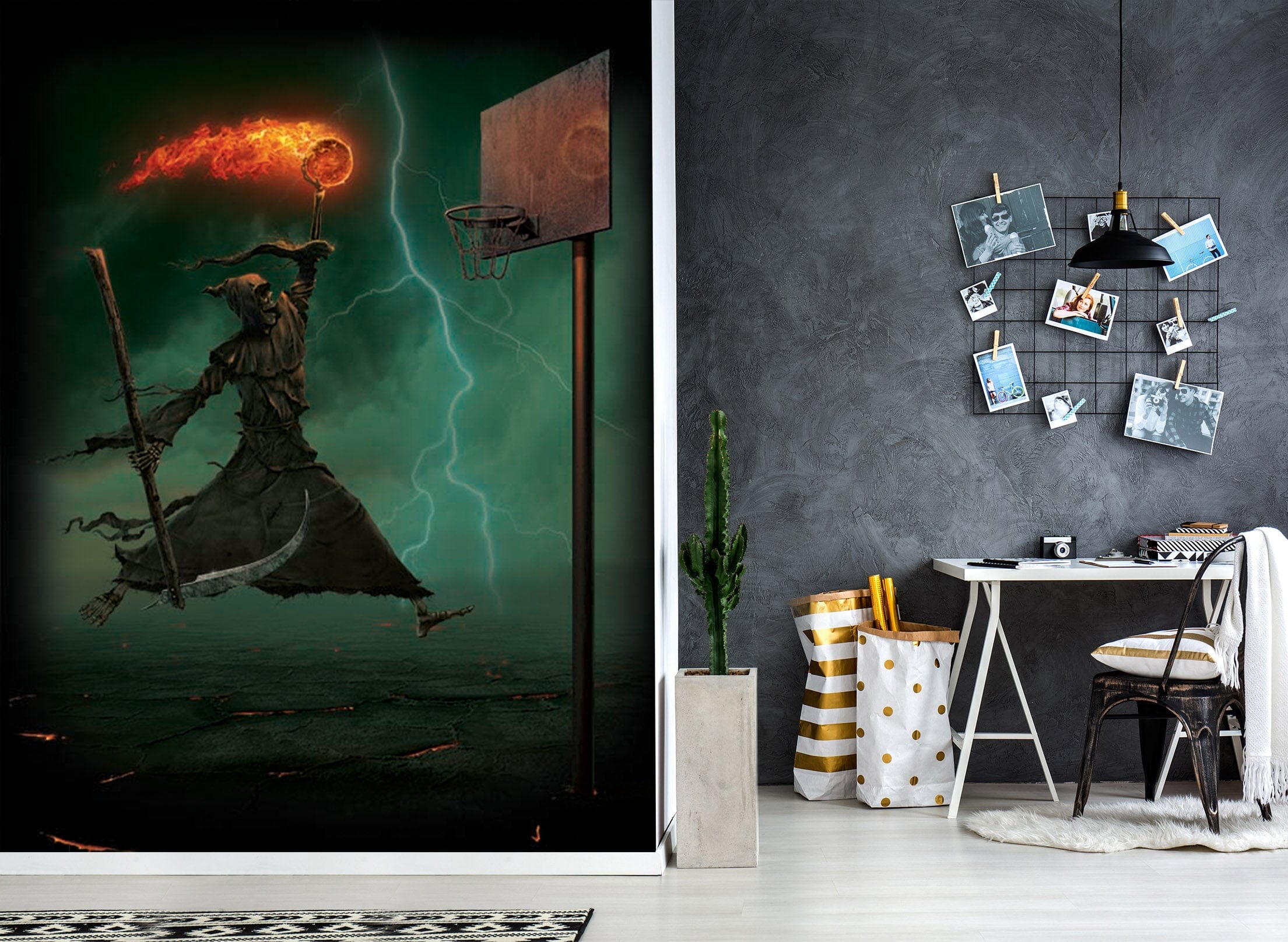 3D Hell WISP 1505 Wall Murals Exclusive Designer Vincent Wallpaper AJ Wallpaper 2 